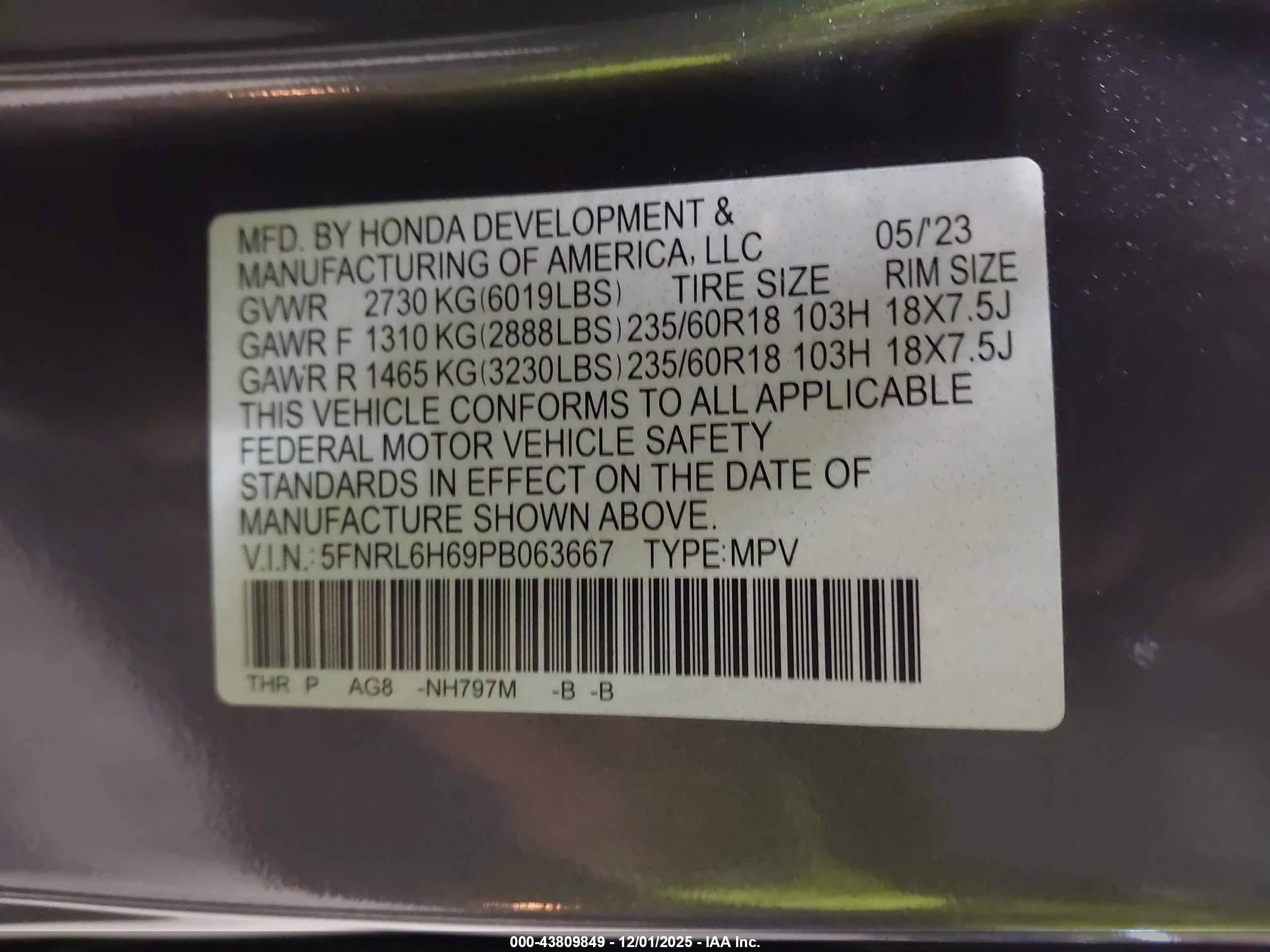 HONDA ODYSSEY image 9