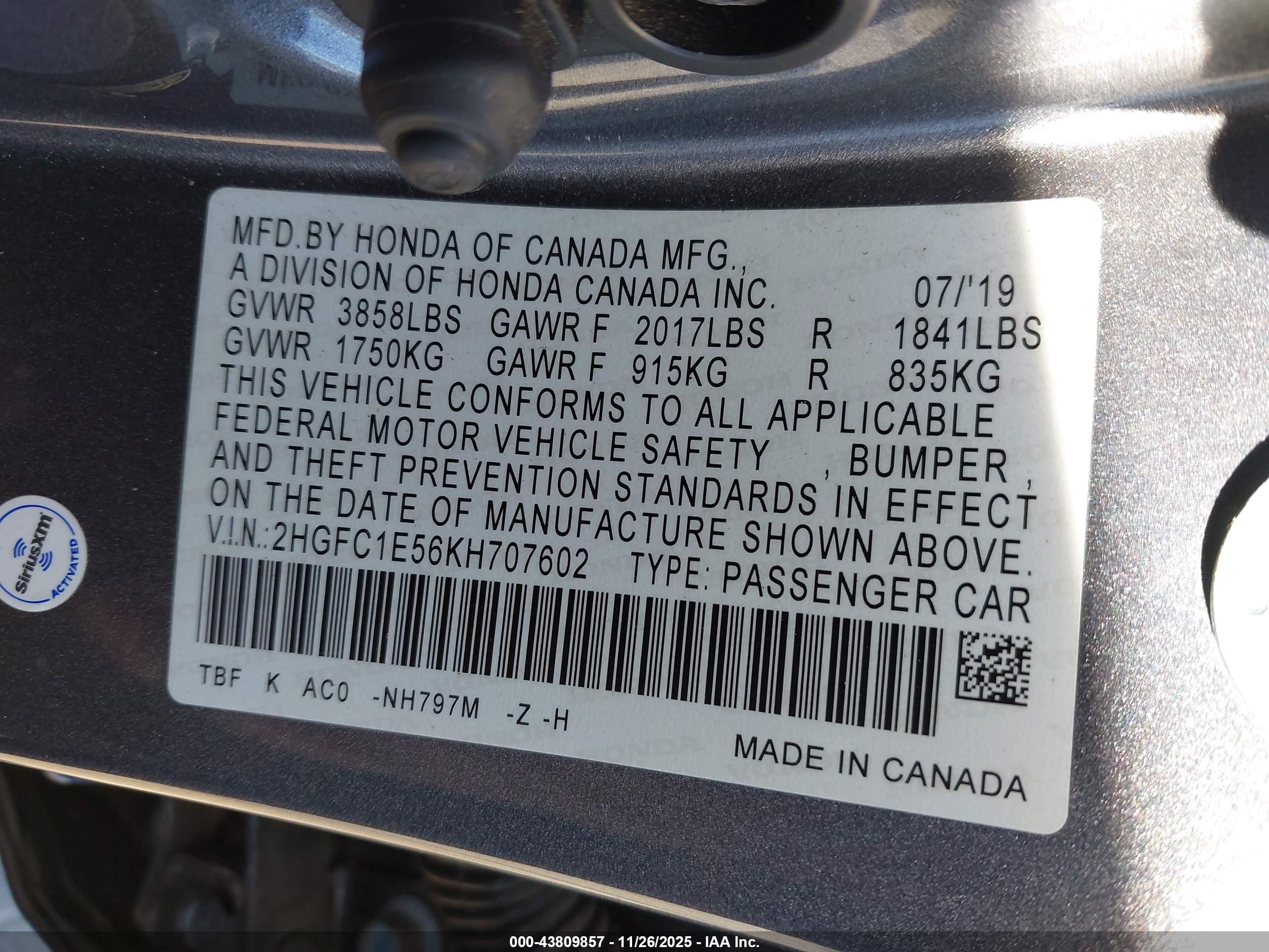 HONDA CIVIC image 9