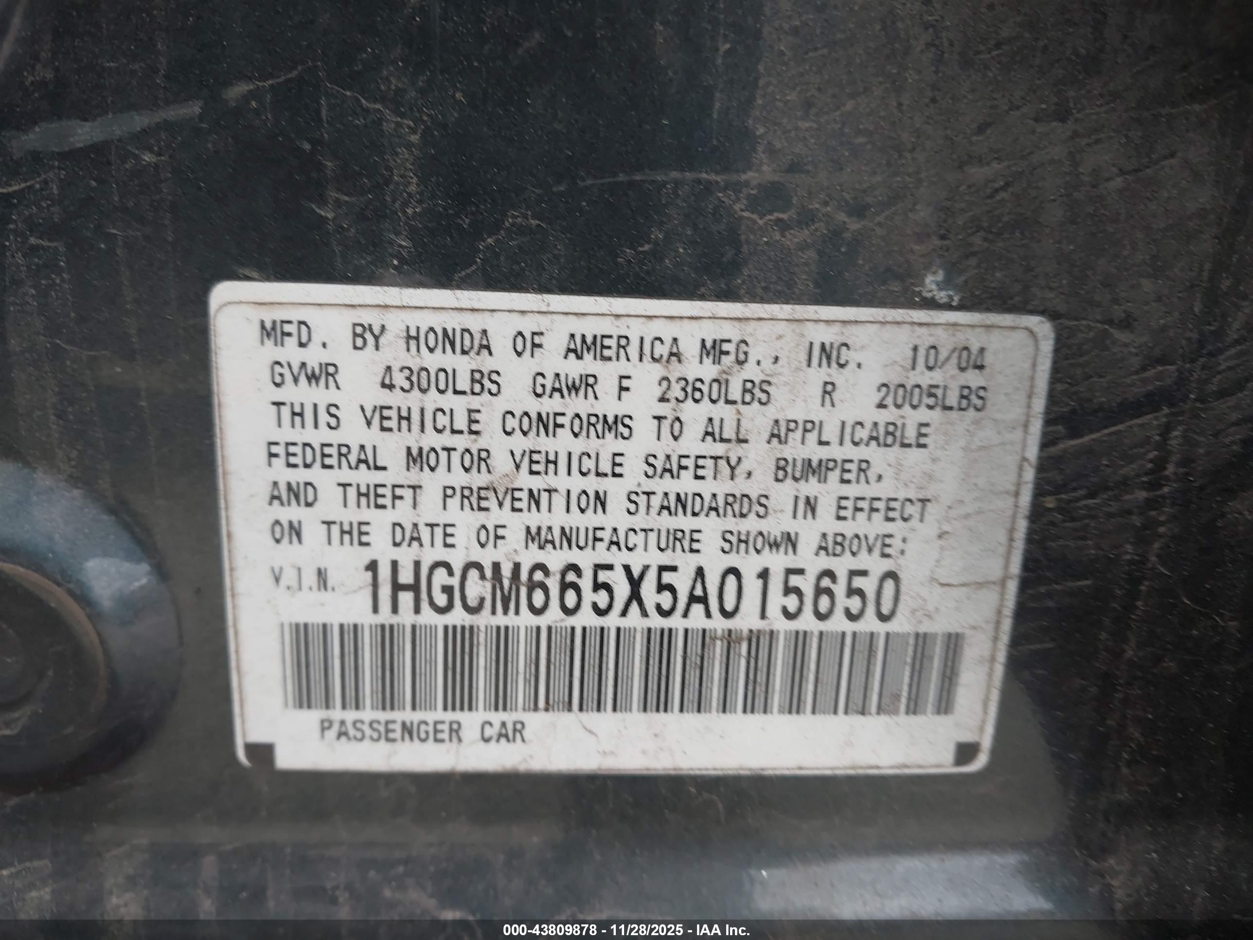 HONDA ACCORD image 9