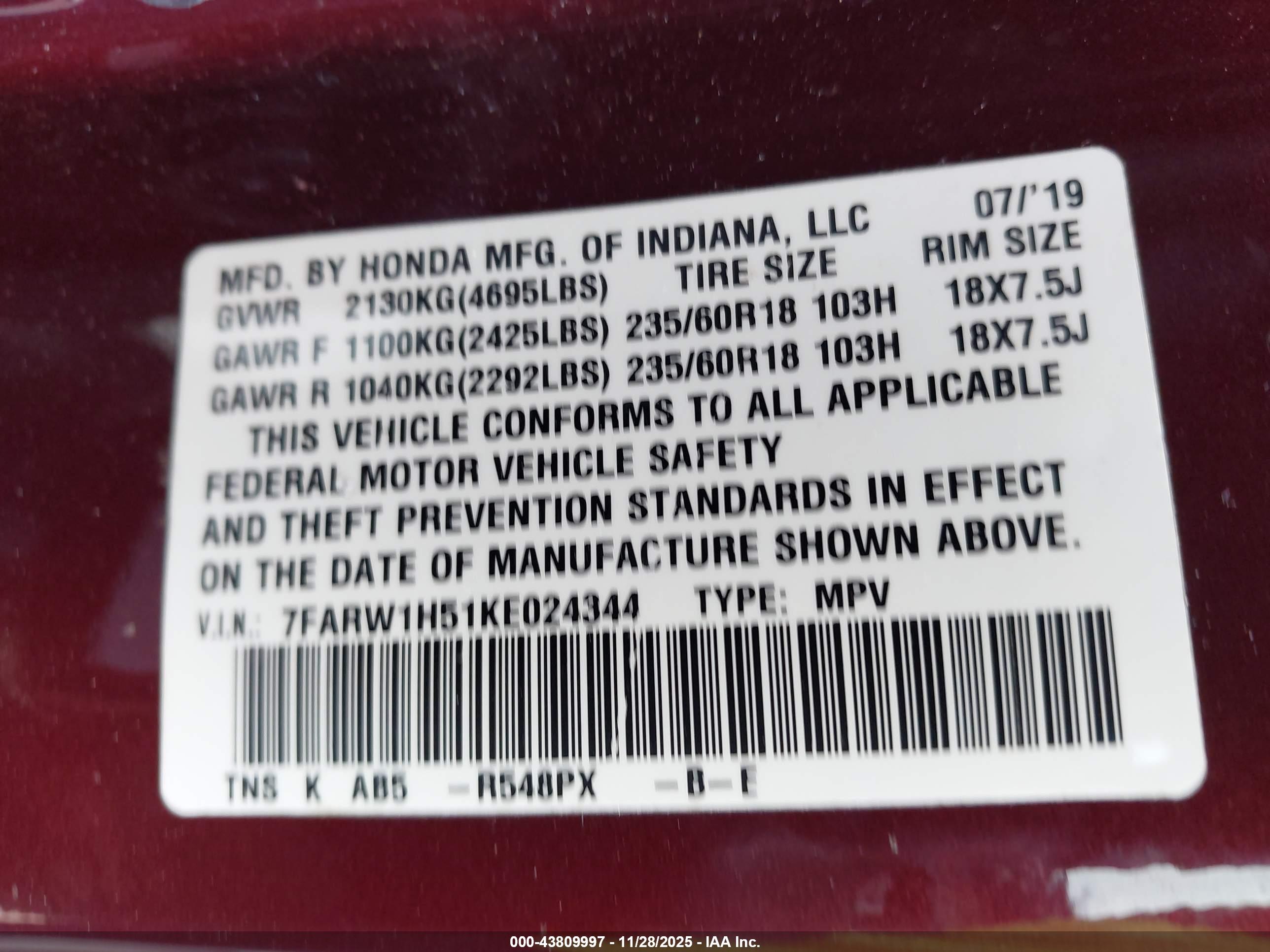 HONDA CR-V image 9