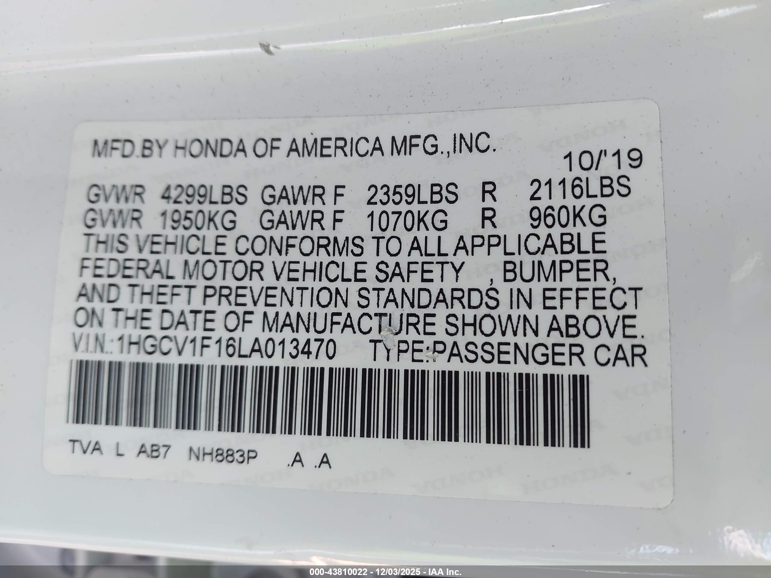 HONDA ACCORD image 9