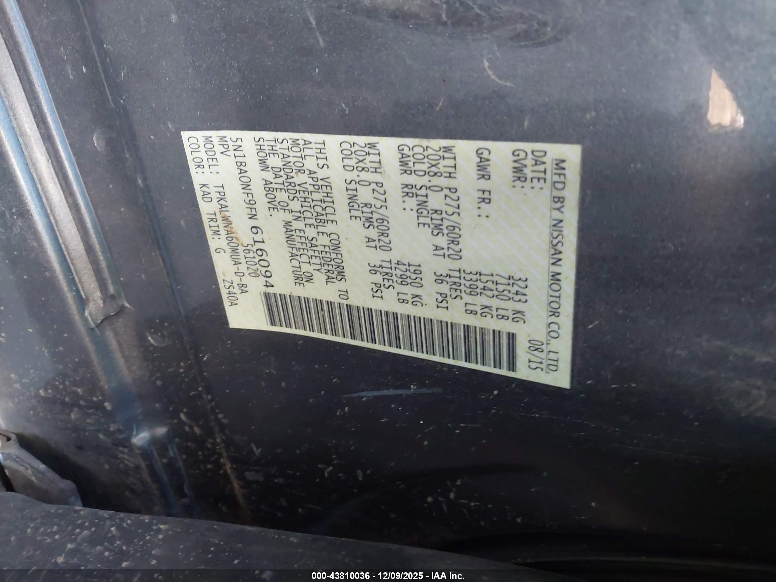 NISSAN ARMADA image 9
