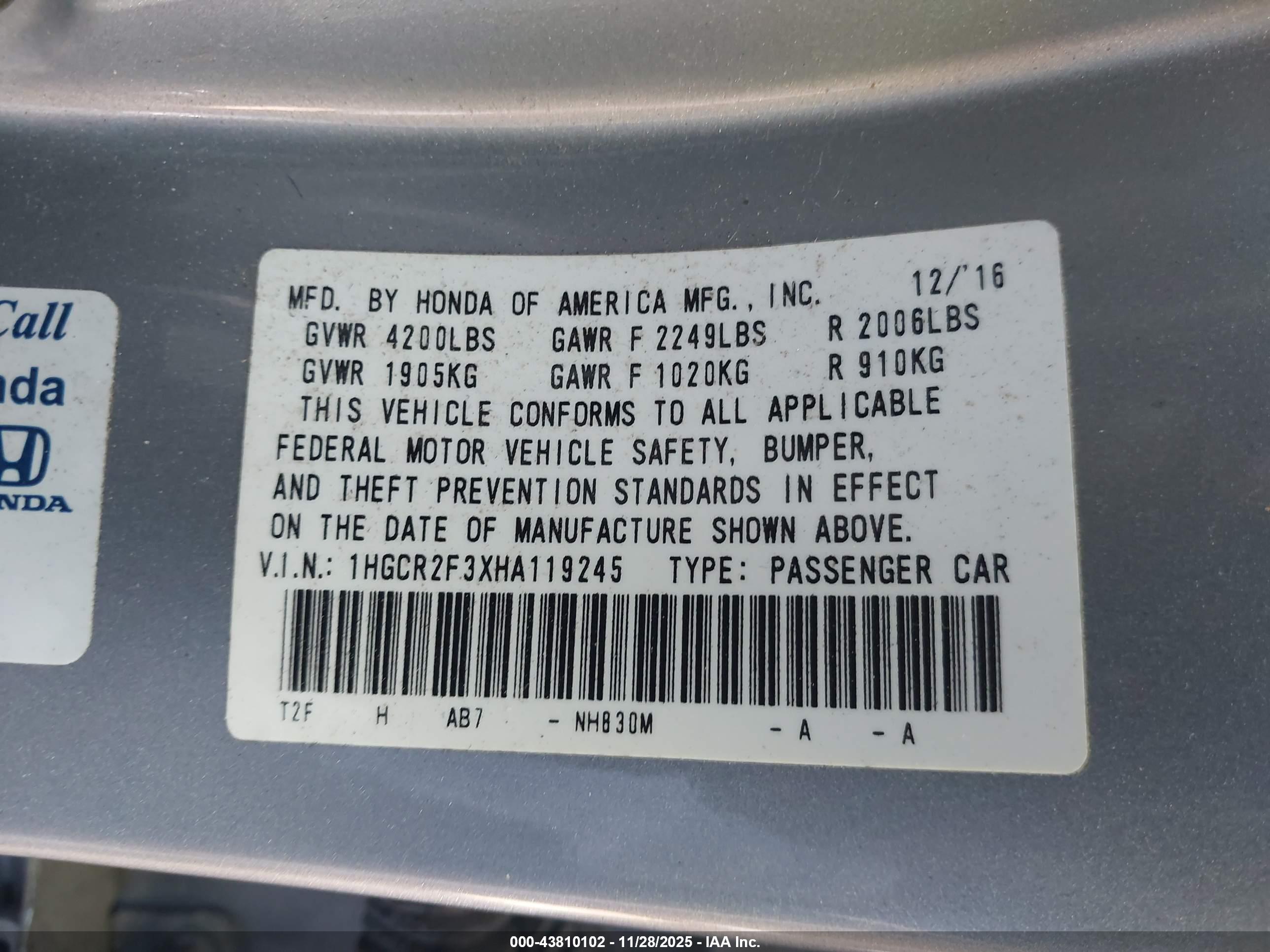 HONDA ACCORD image 9