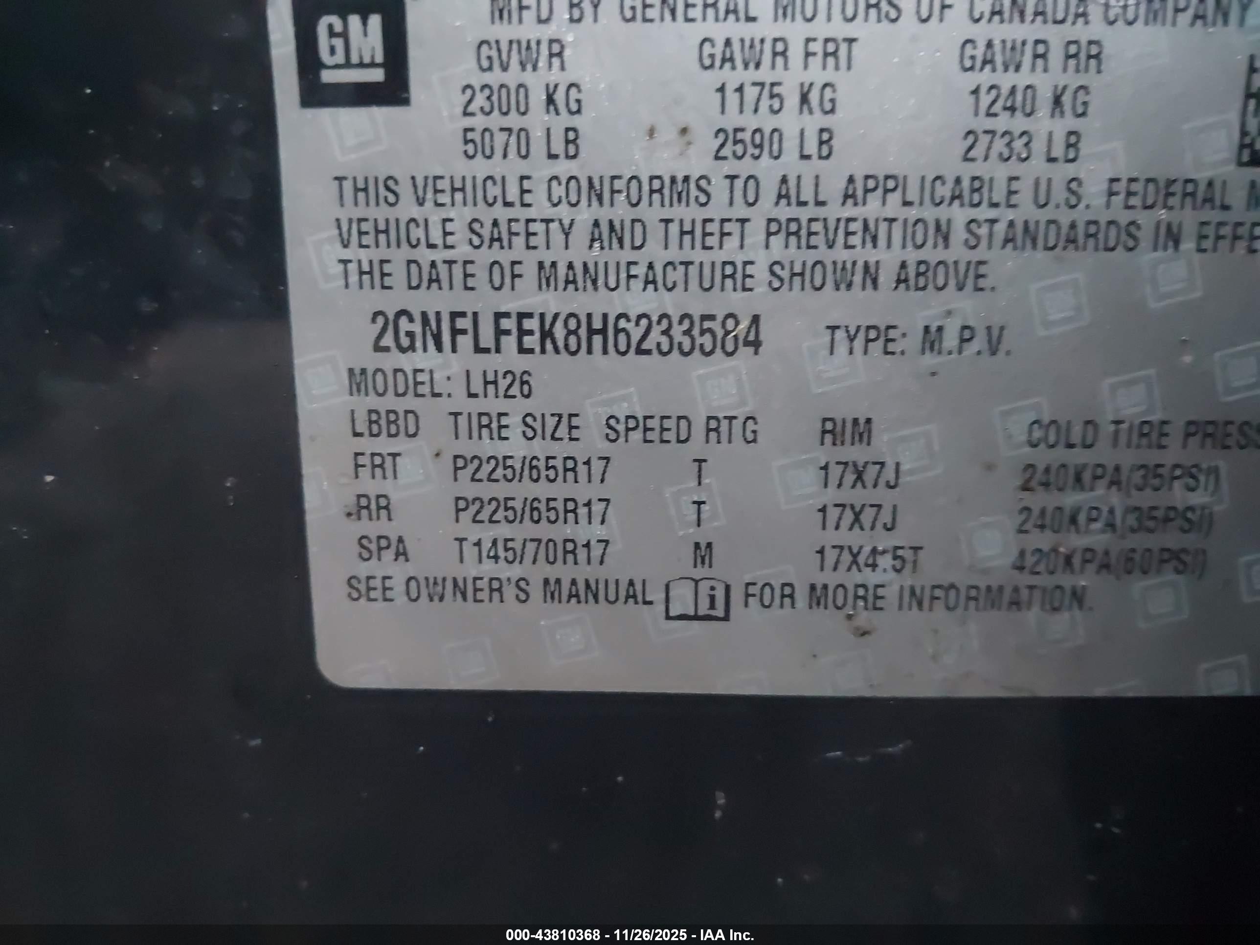 CHEVROLET EQUINOX image 9