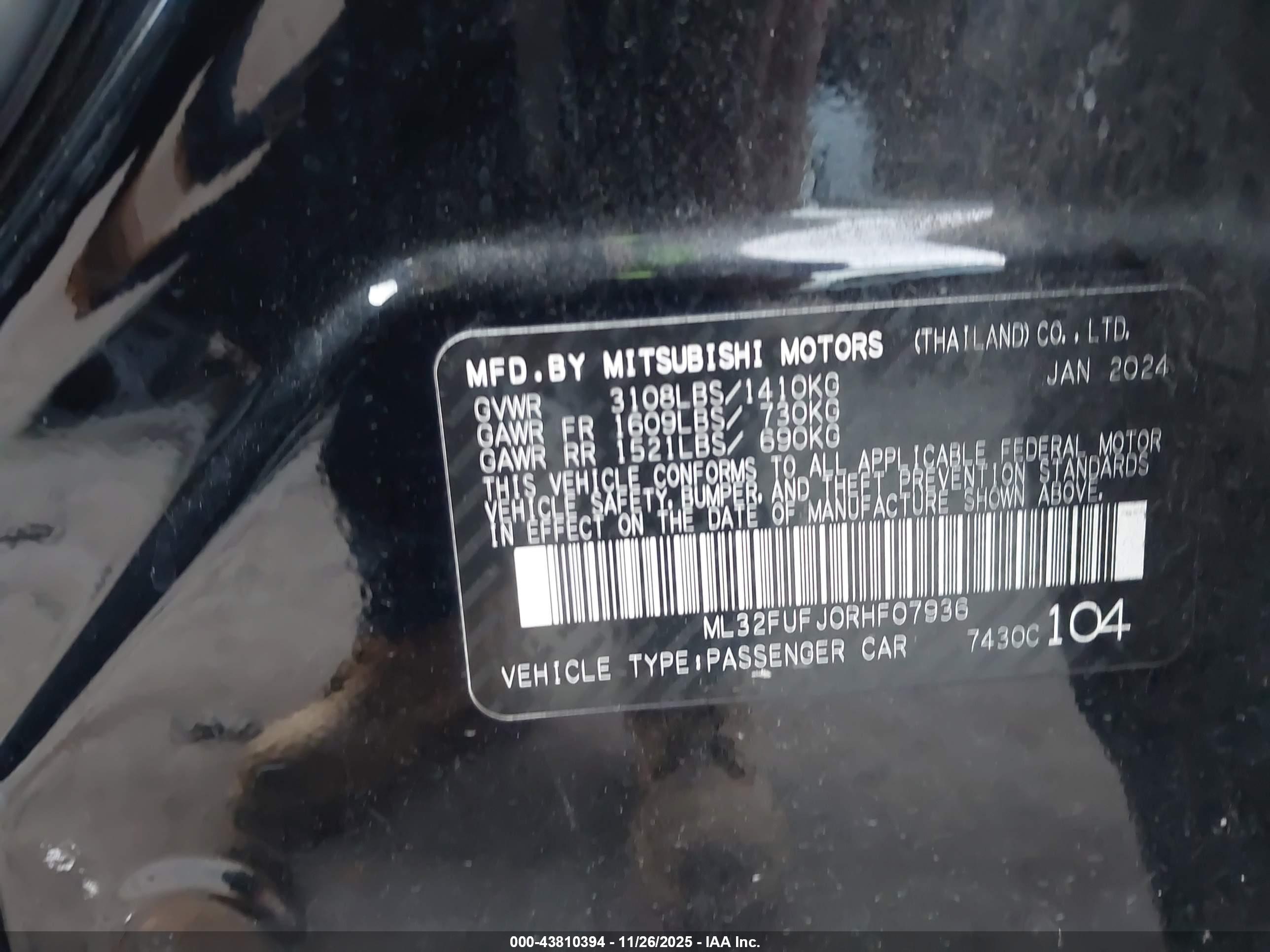 MITSUBISHI MIRAGE image 9