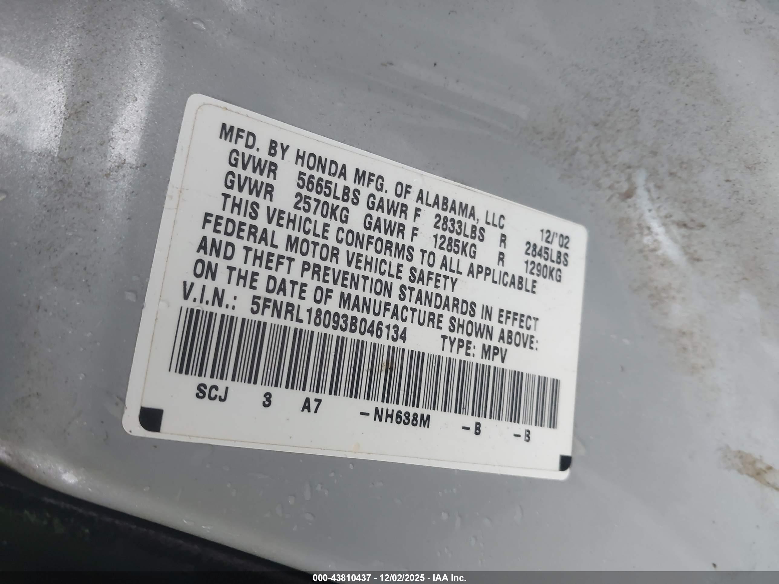 HONDA ODYSSEY image 9