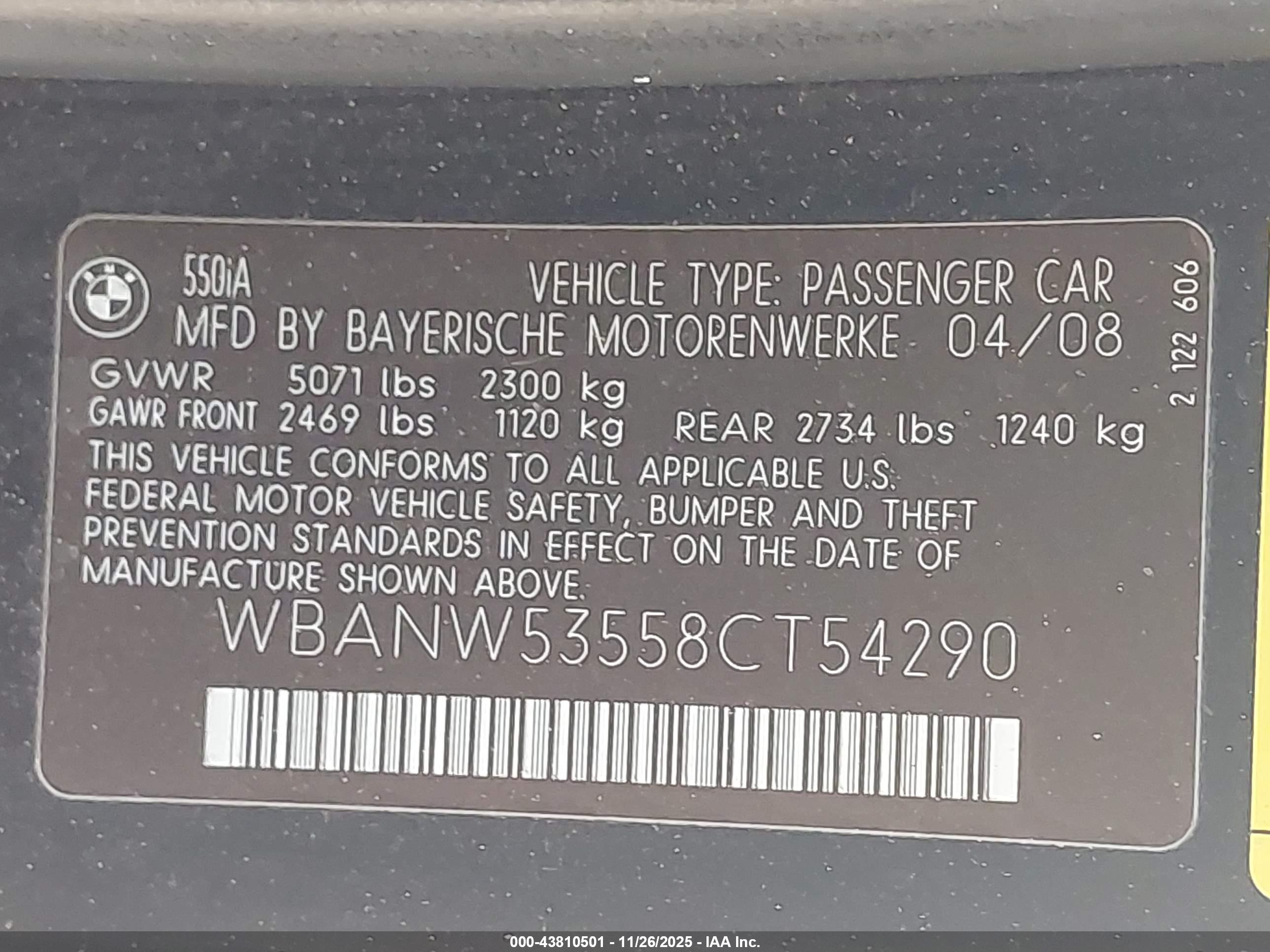 BMW 550I image 9
