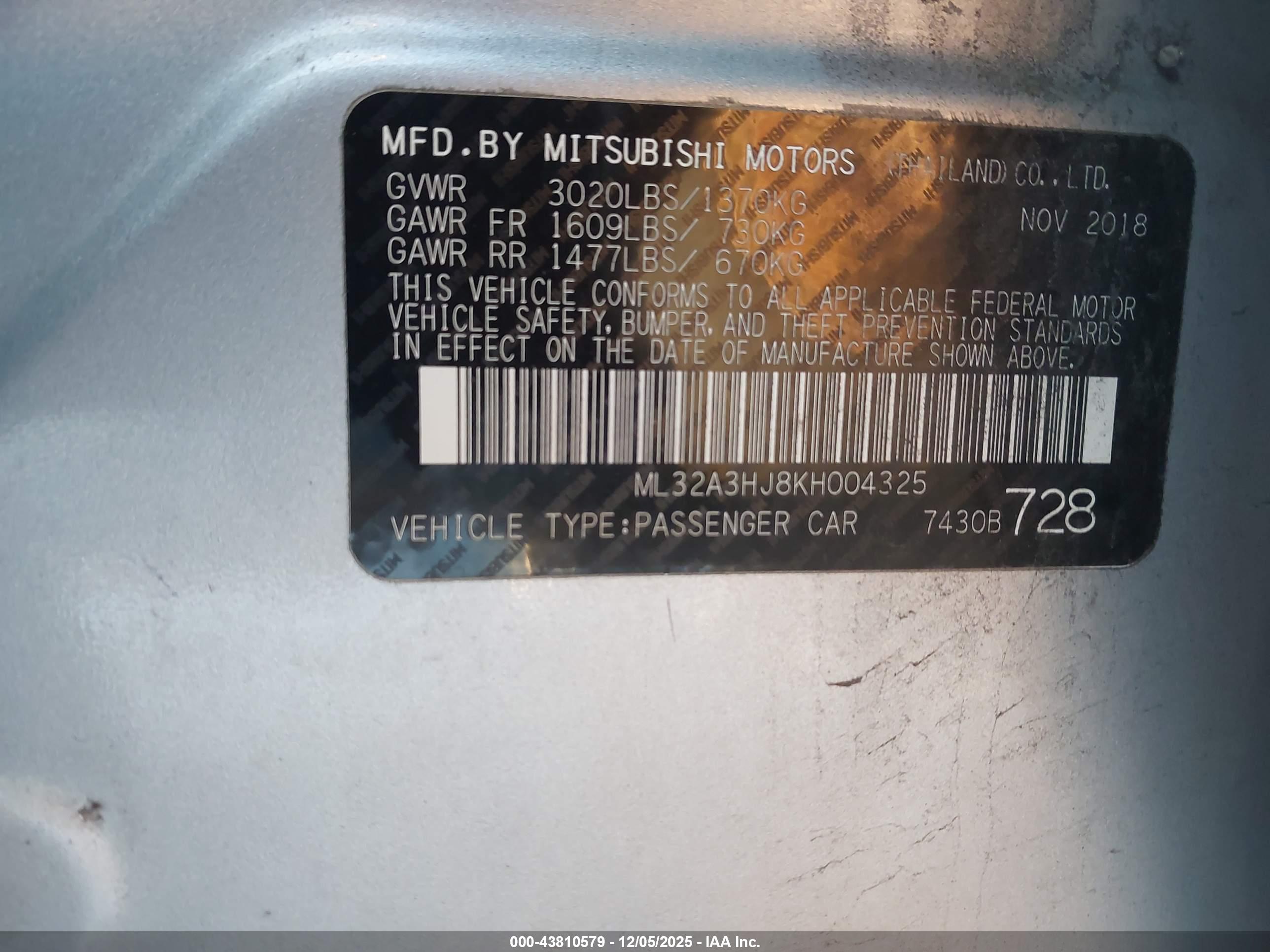 MITSUBISHI MIRAGE image 9