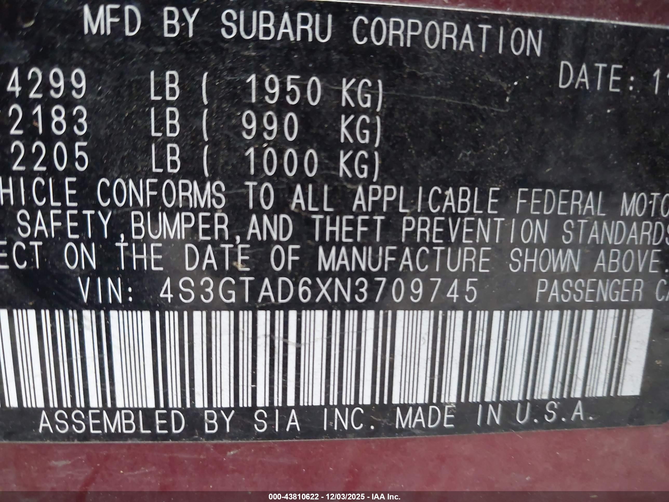 SUBARU IMPREZA image 9
