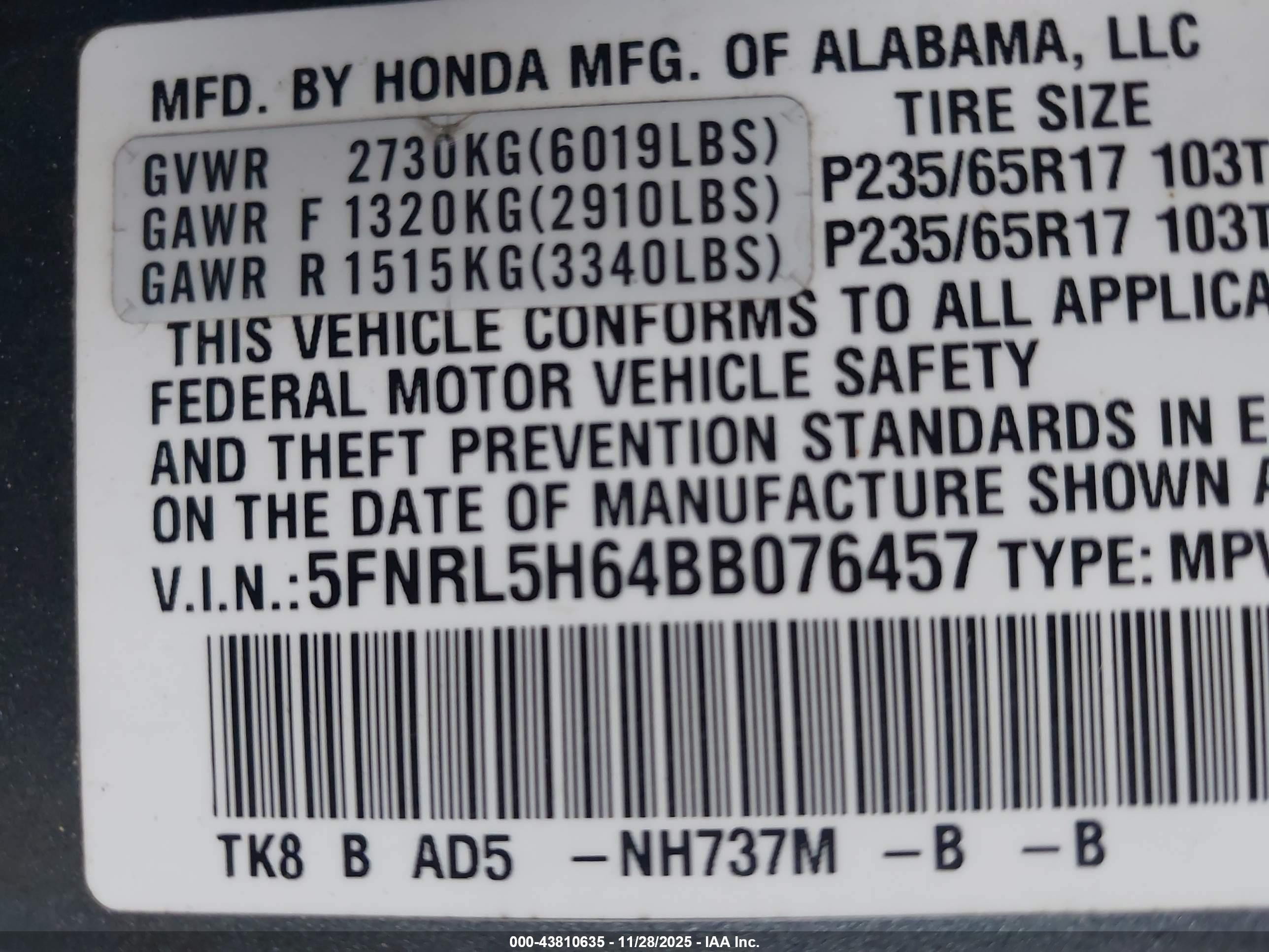 HONDA ODYSSEY image 9