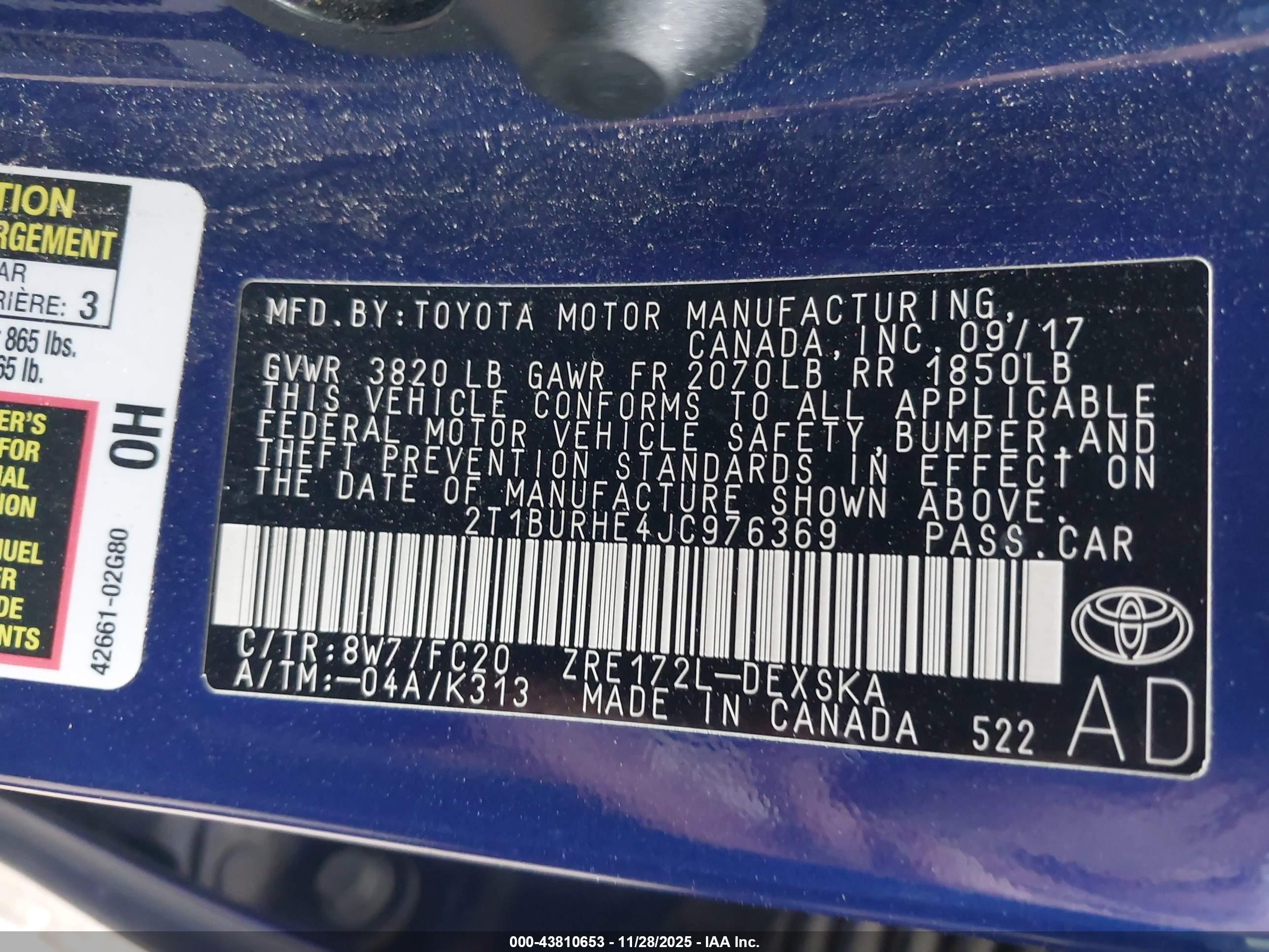 TOYOTA COROLLA image 9