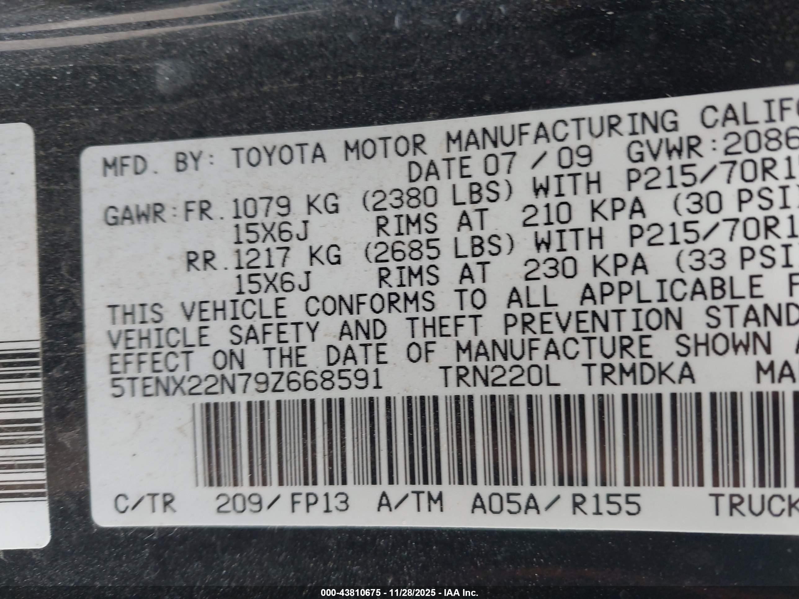 TOYOTA TACOMA image 9
