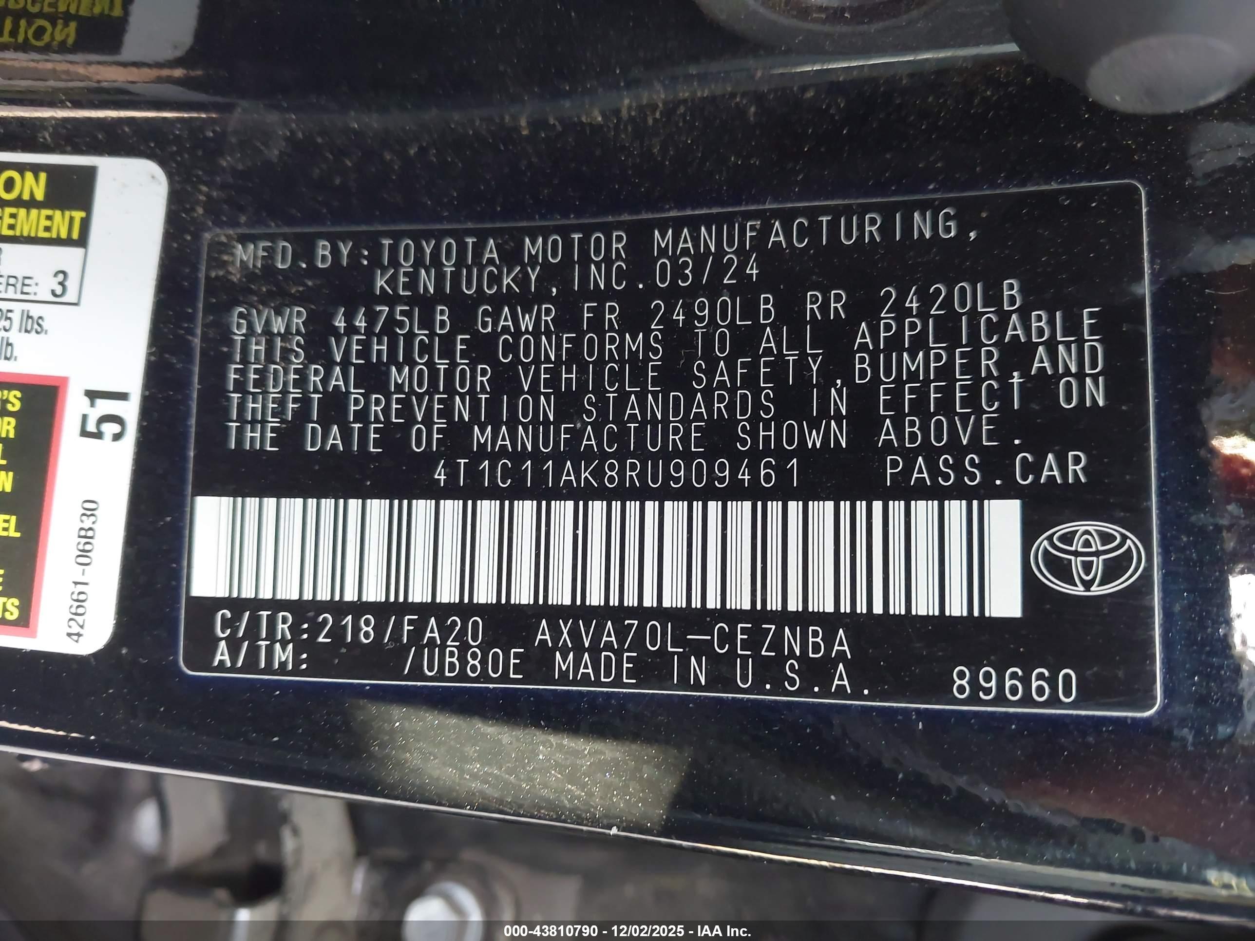 TOYOTA CAMRY image 9