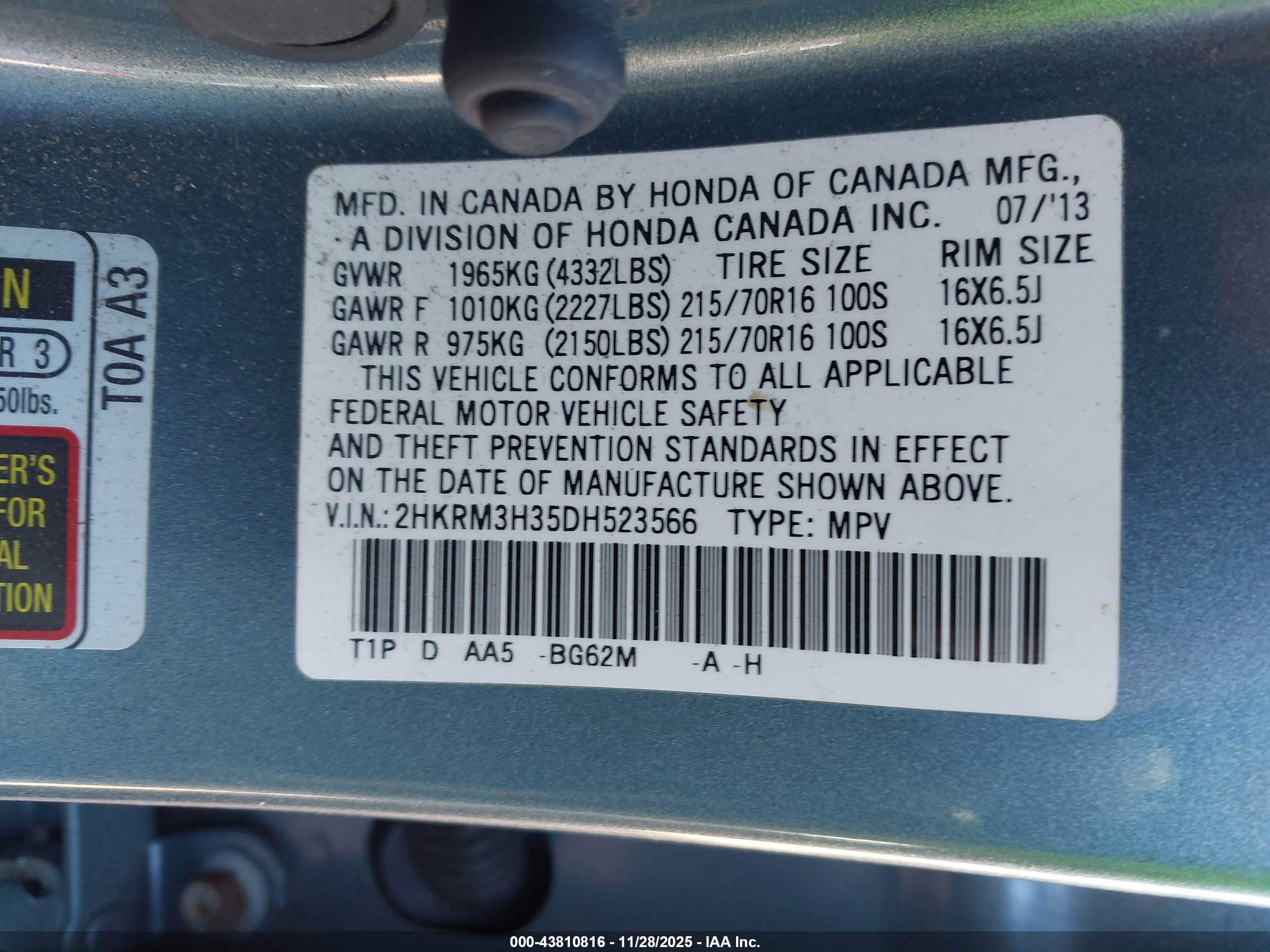 HONDA CR-V image 9