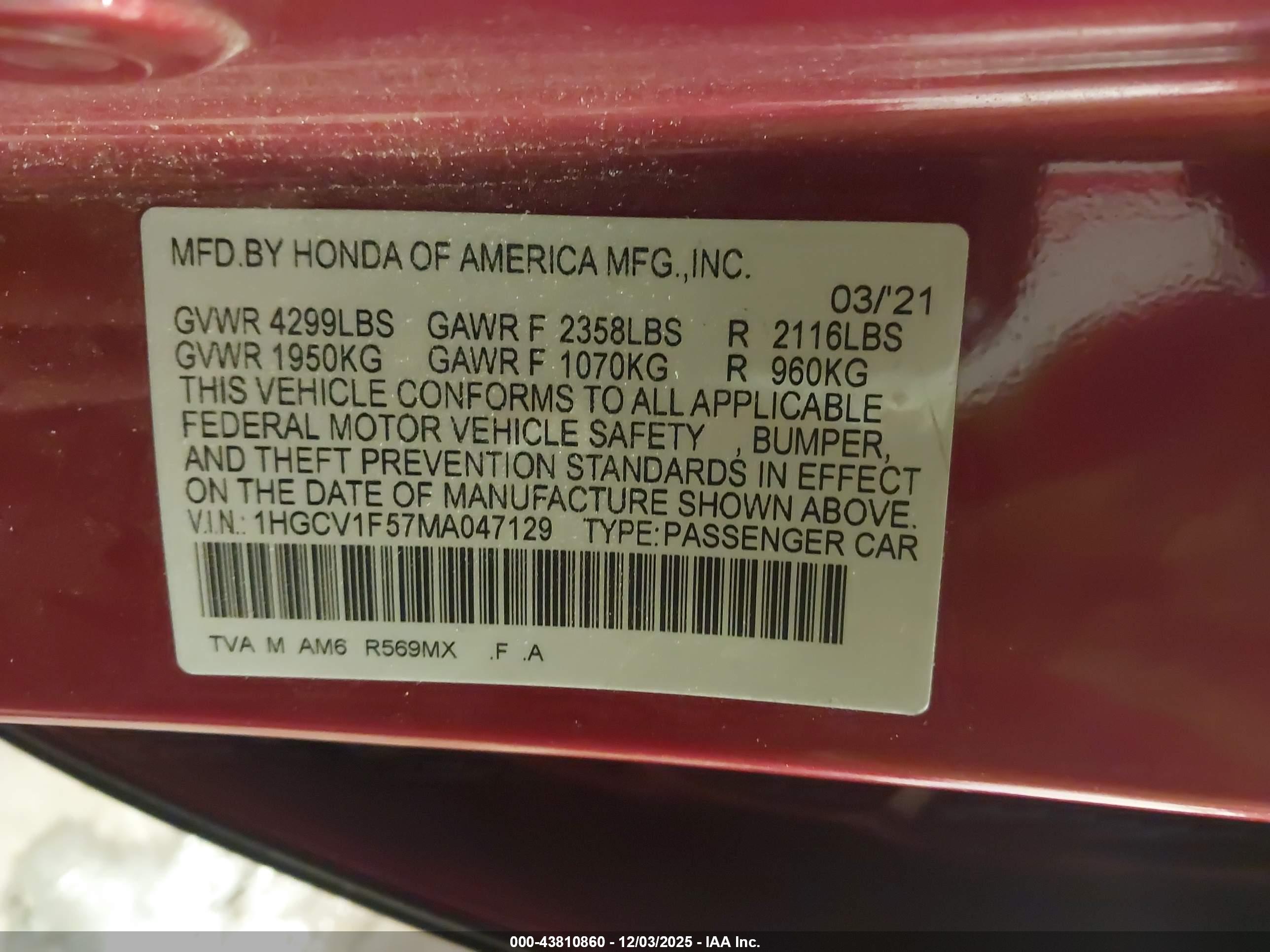 HONDA ACCORD image 9