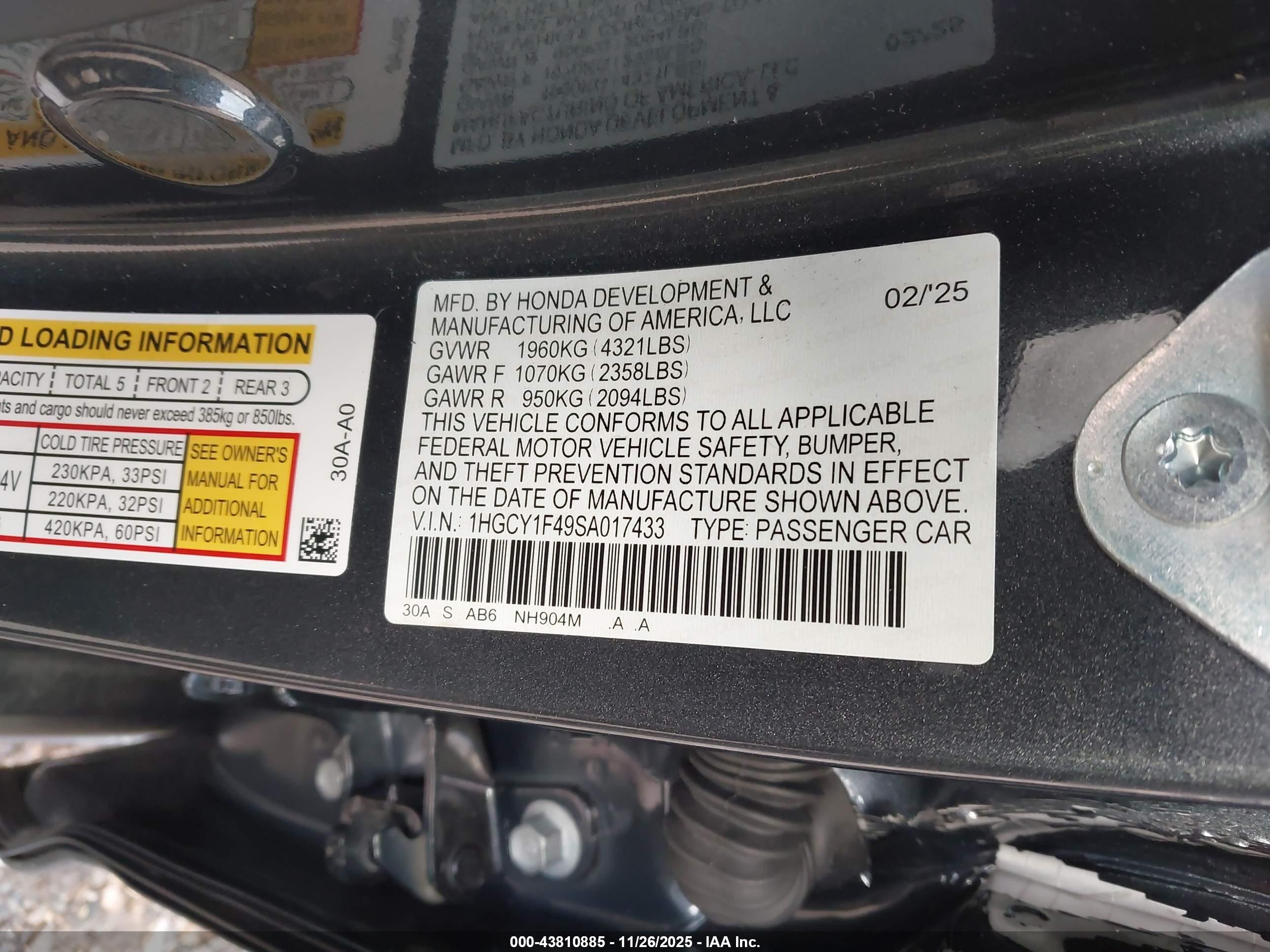 HONDA ACCORD image 9