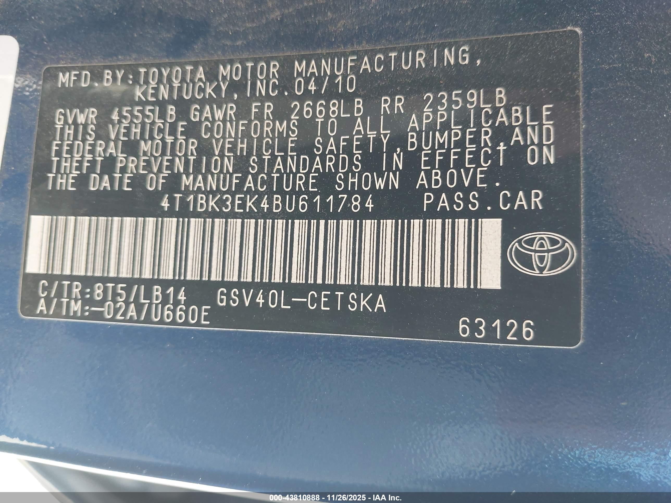 TOYOTA CAMRY image 9