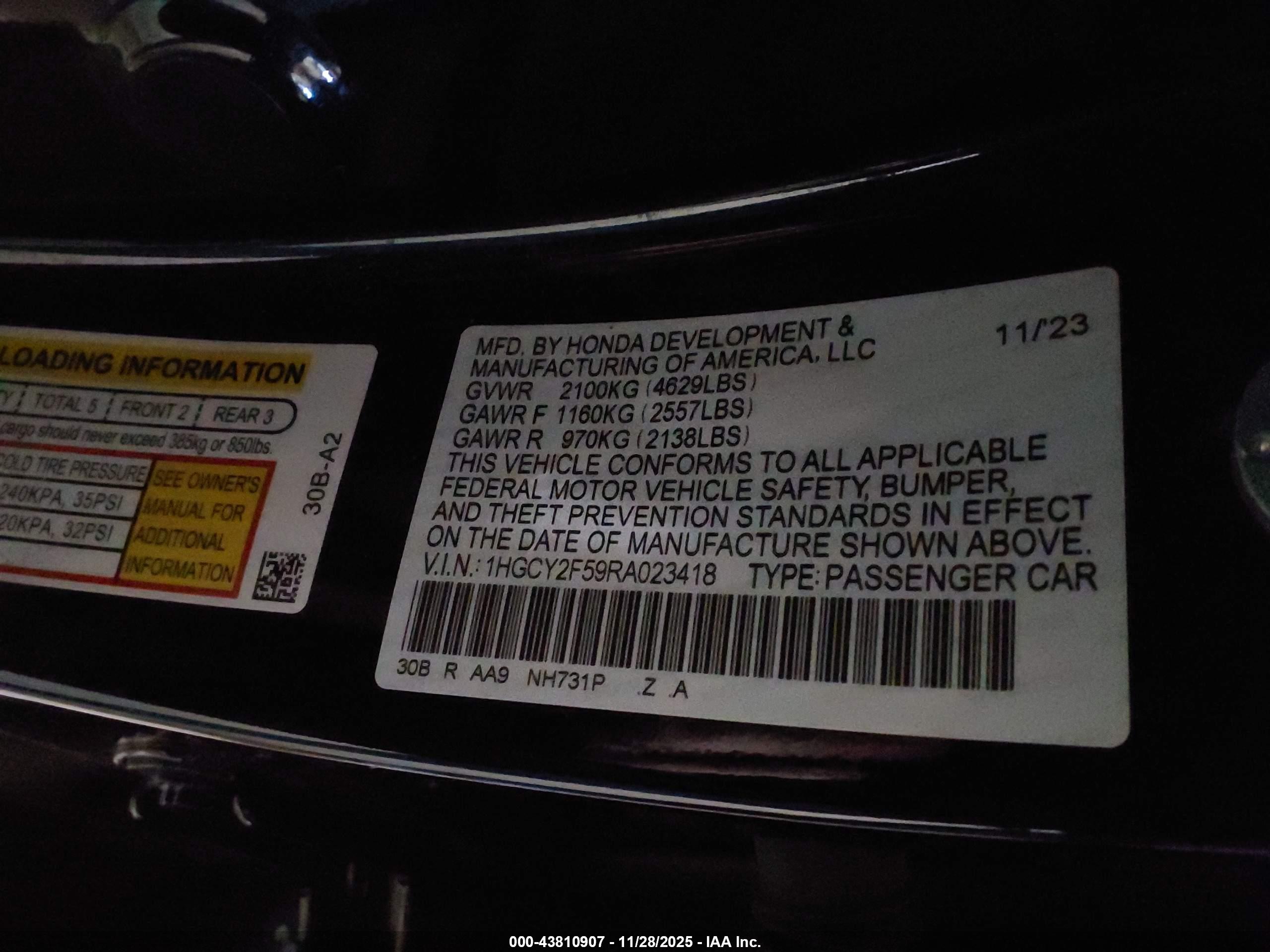 HONDA ACCORD image 9