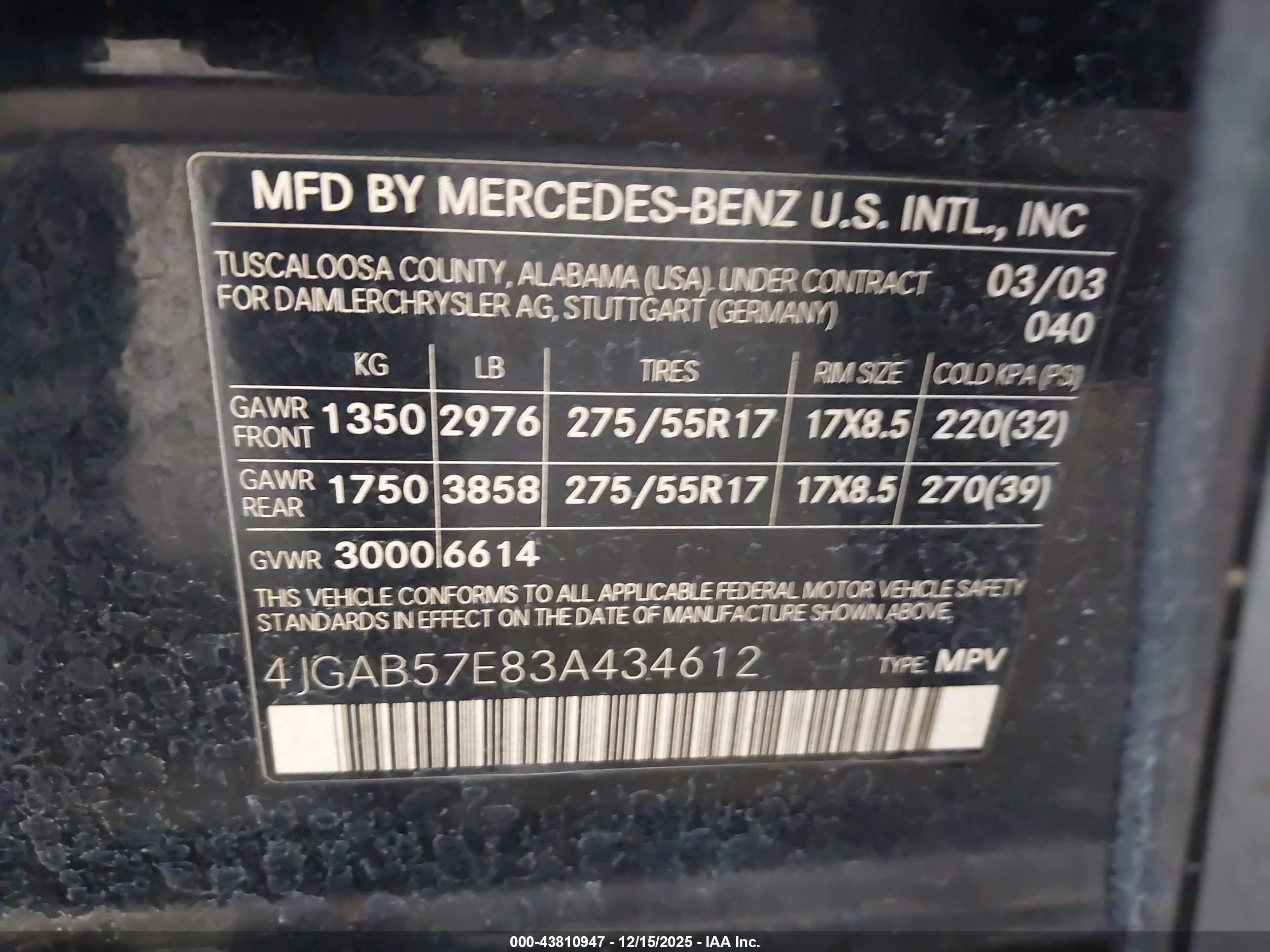 MERCEDES-BENZ ML image 9