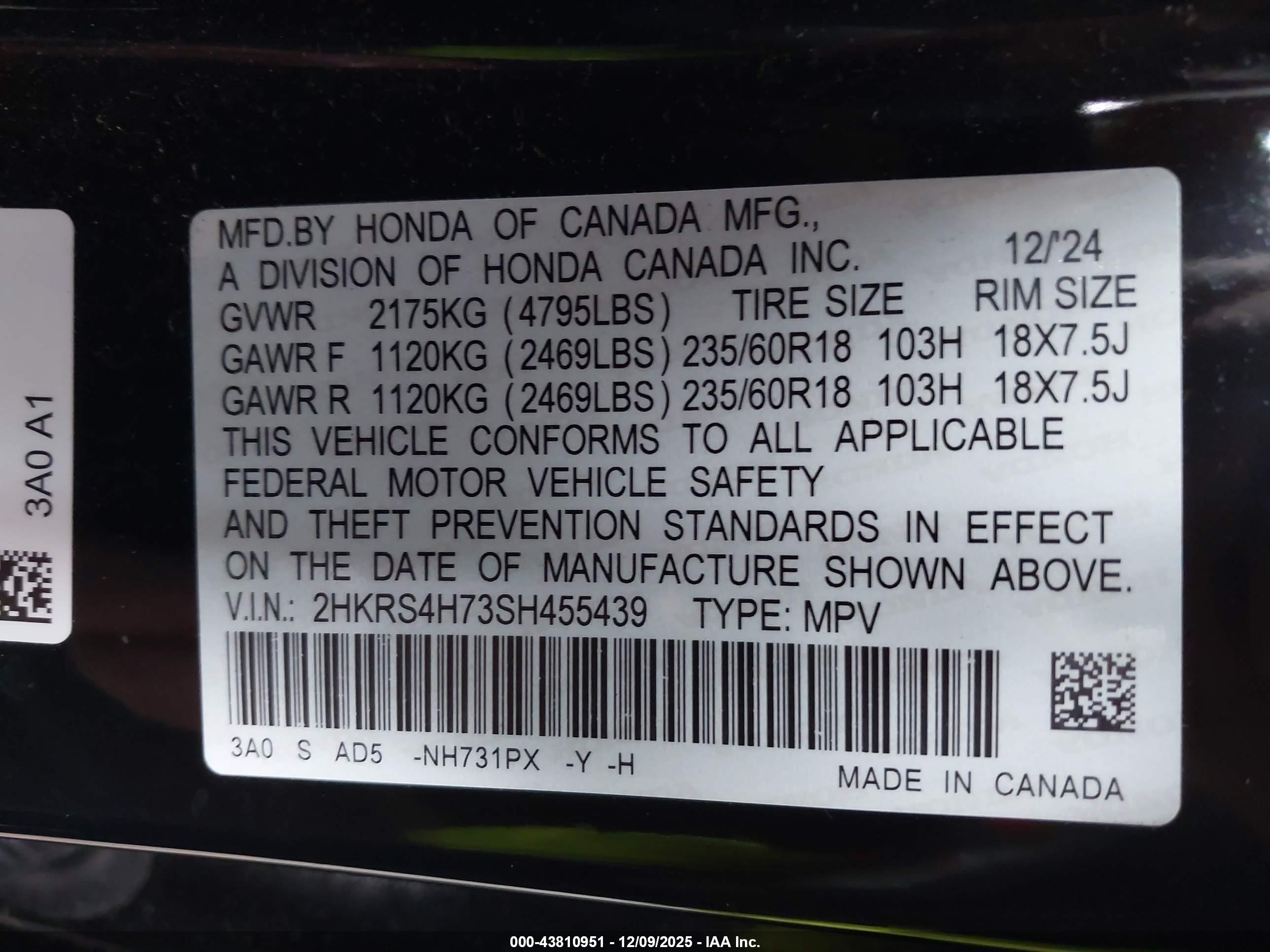 HONDA CR-V image 9