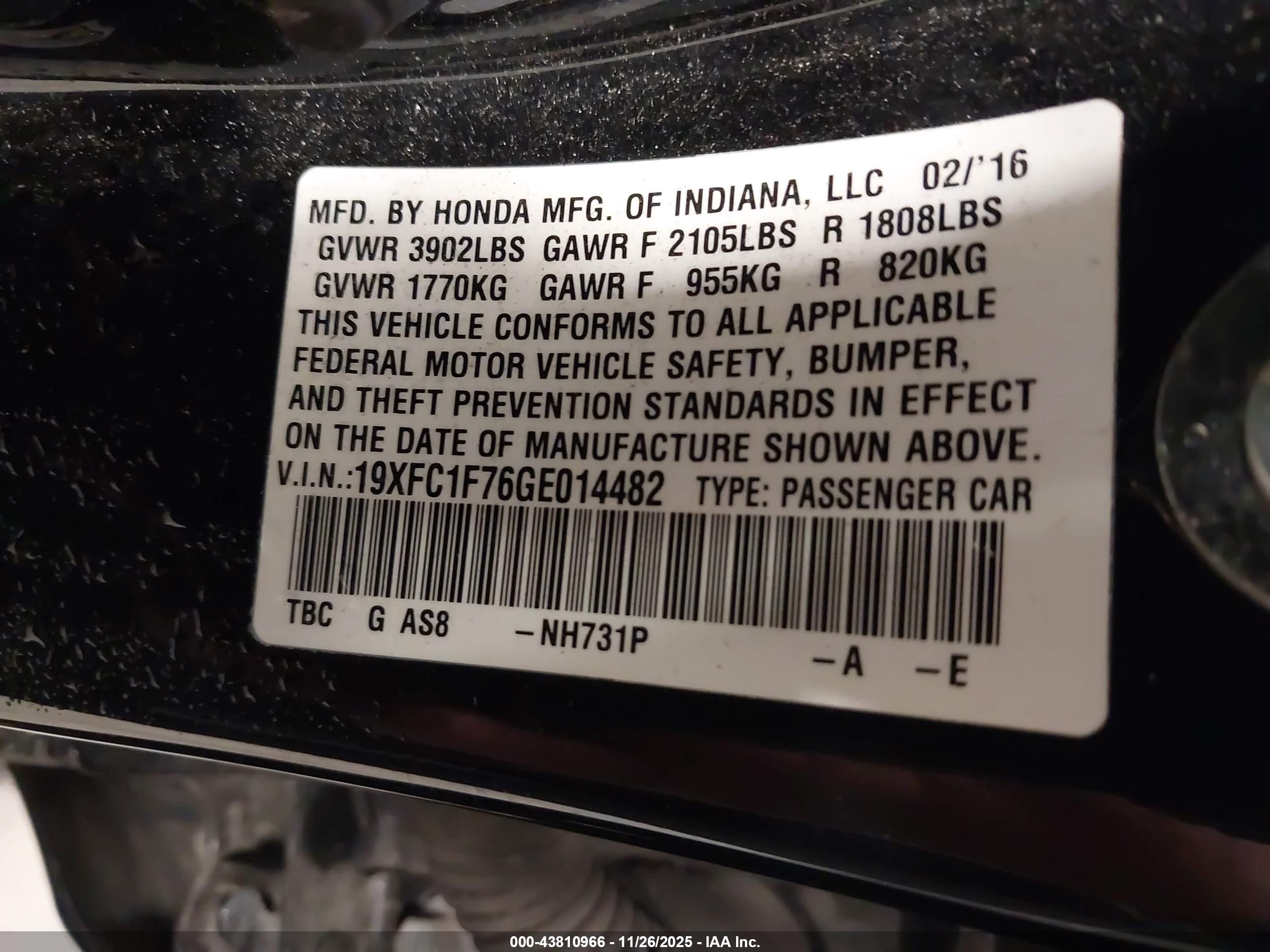 HONDA CIVIC image 9