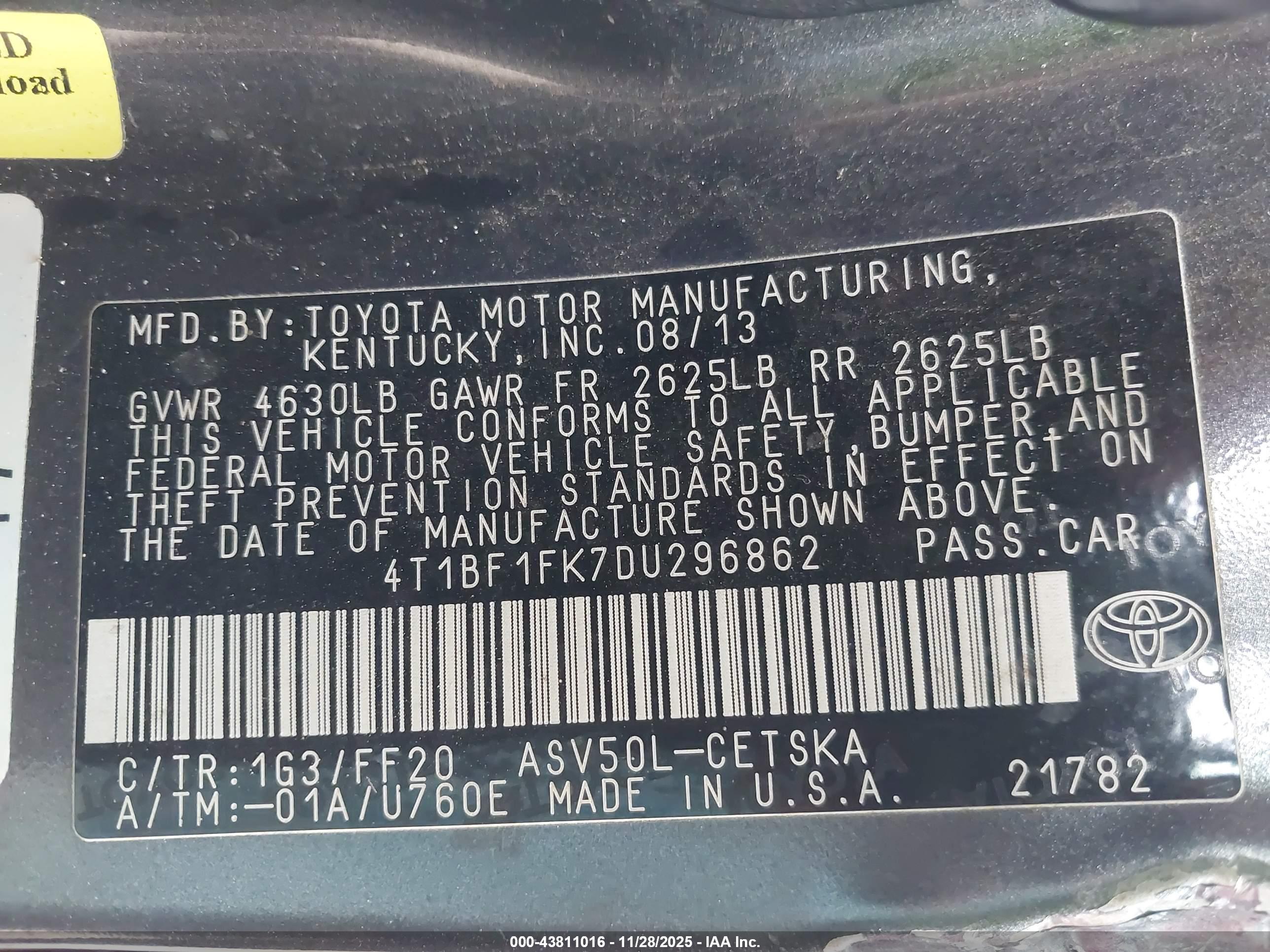 TOYOTA CAMRY image 9
