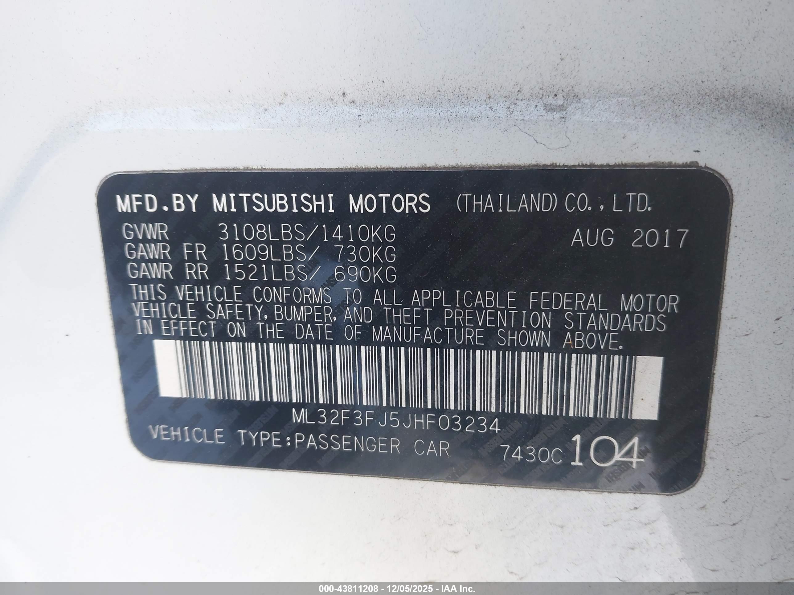 MITSUBISHI MIRAGE image 9