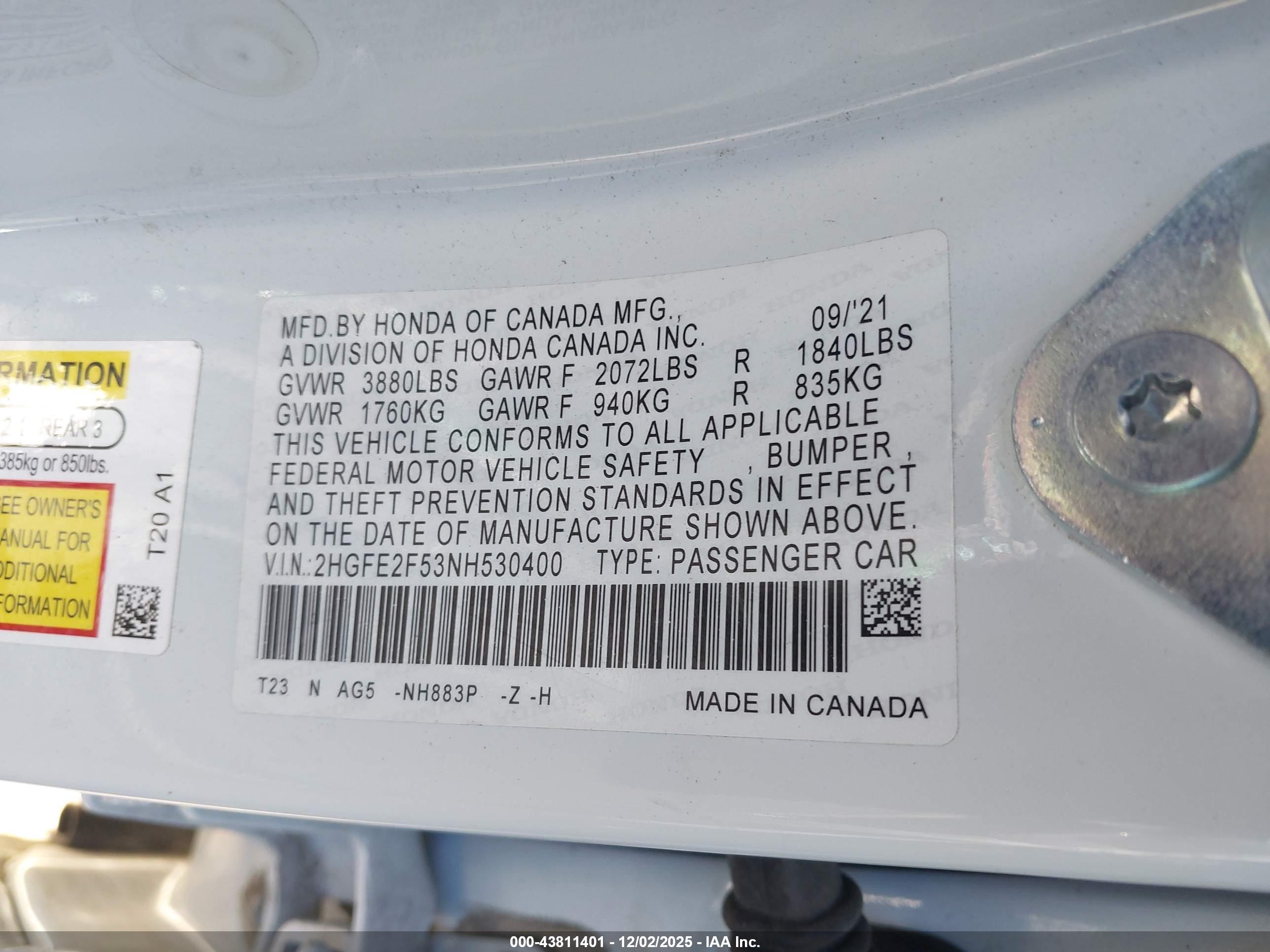 HONDA CIVIC image 9