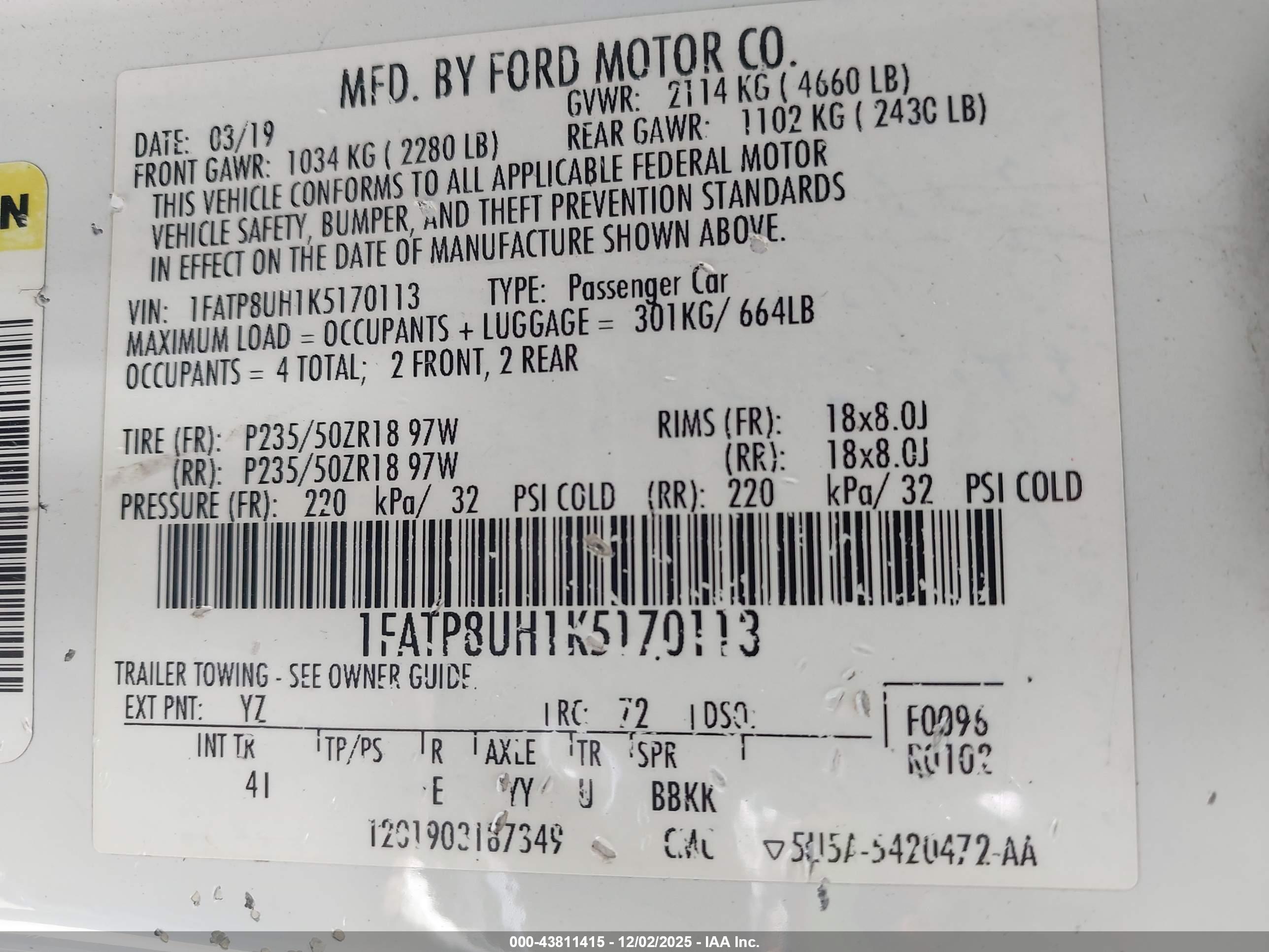 FORD MUSTANG image 9