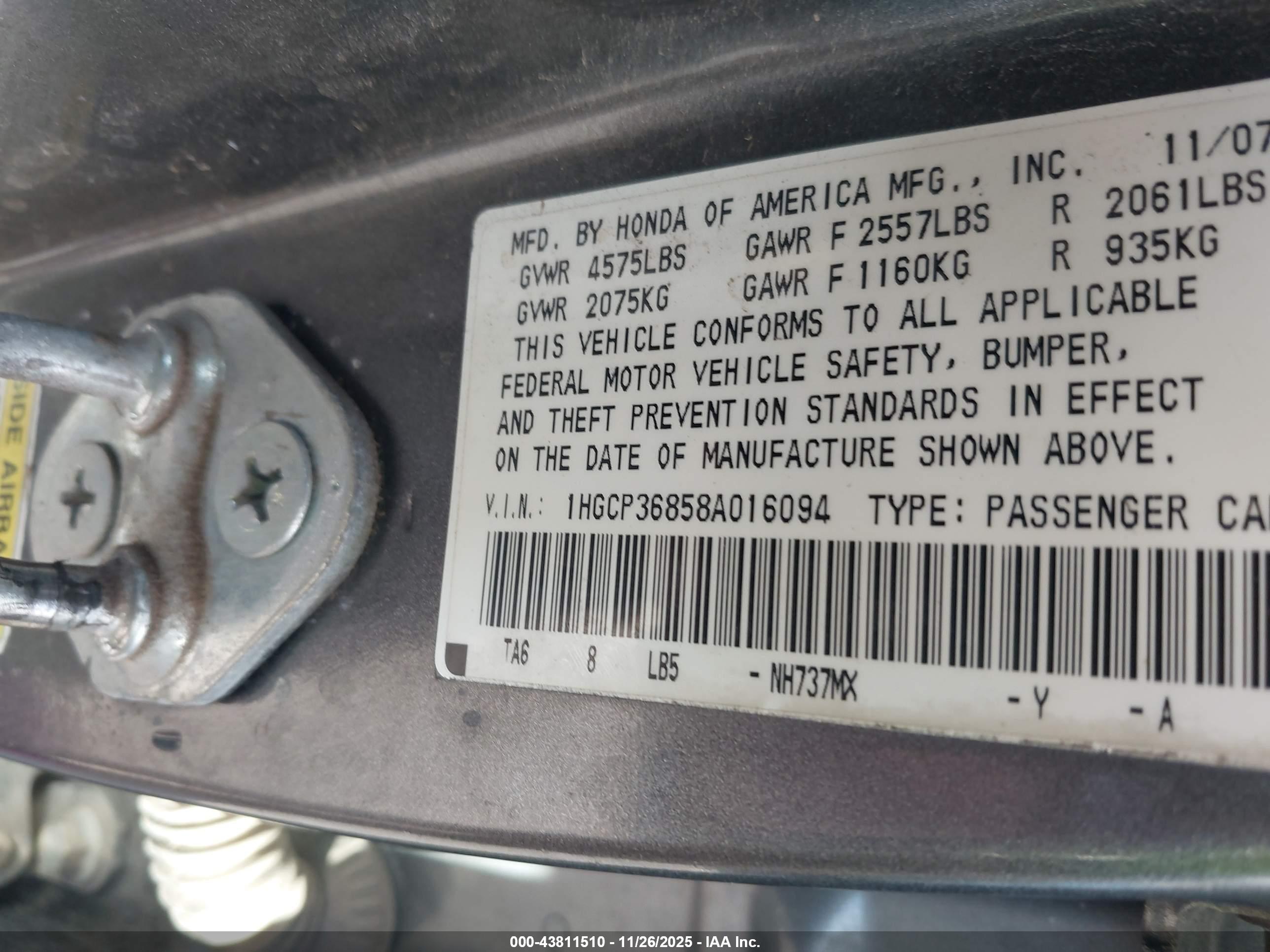 HONDA ACCORD image 9