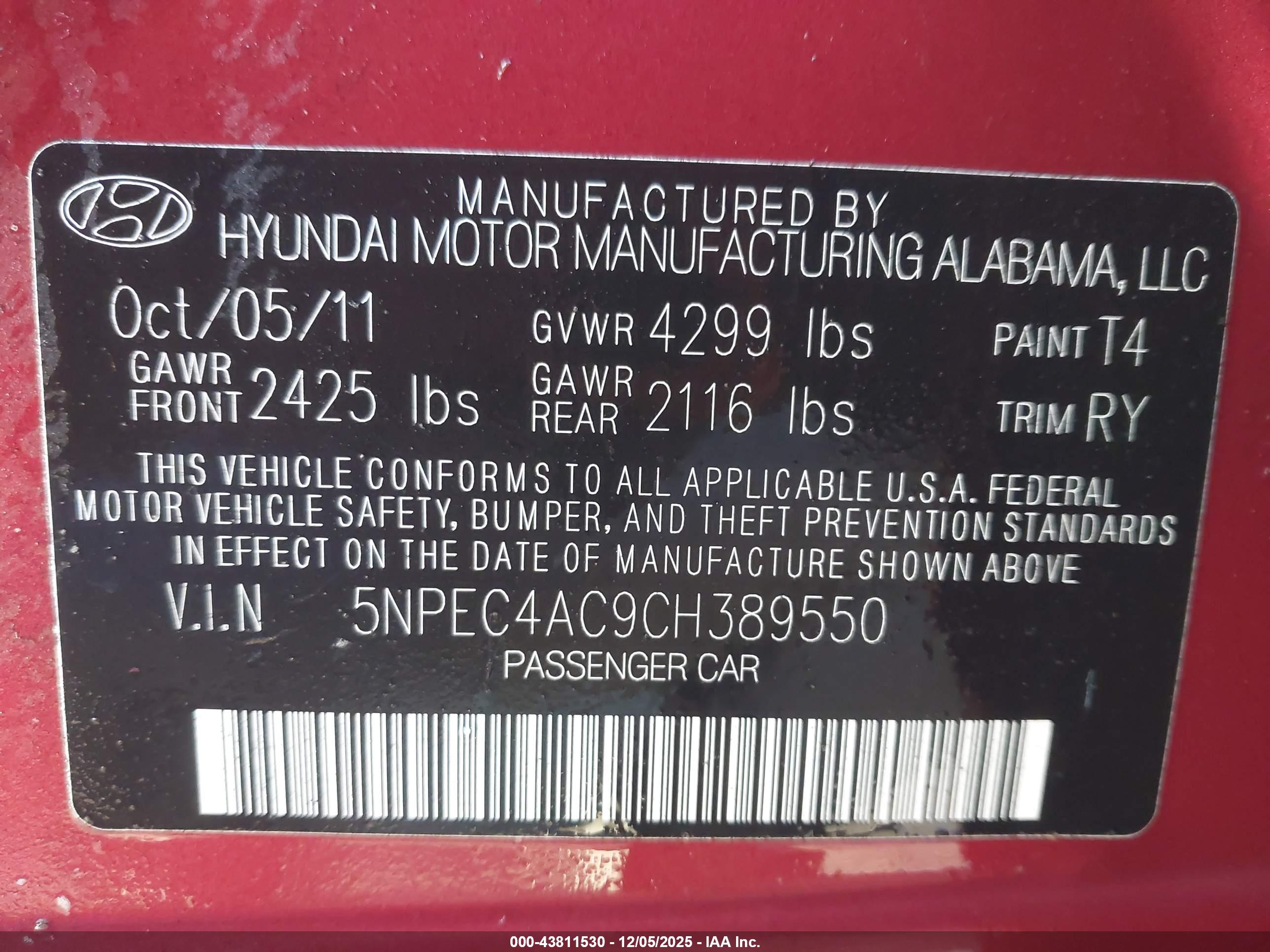 HYUNDAI SONATA image 9