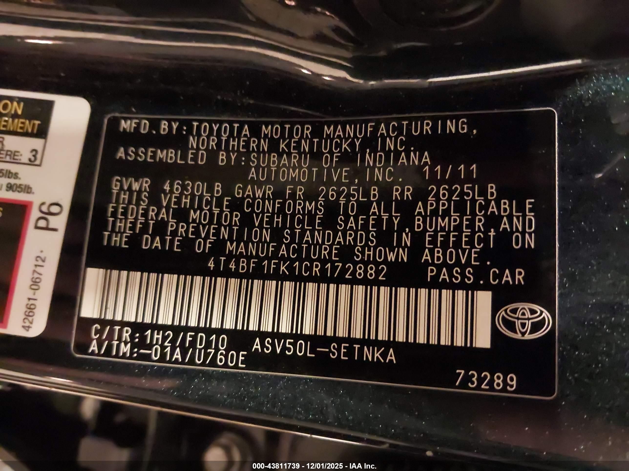 TOYOTA CAMRY image 9