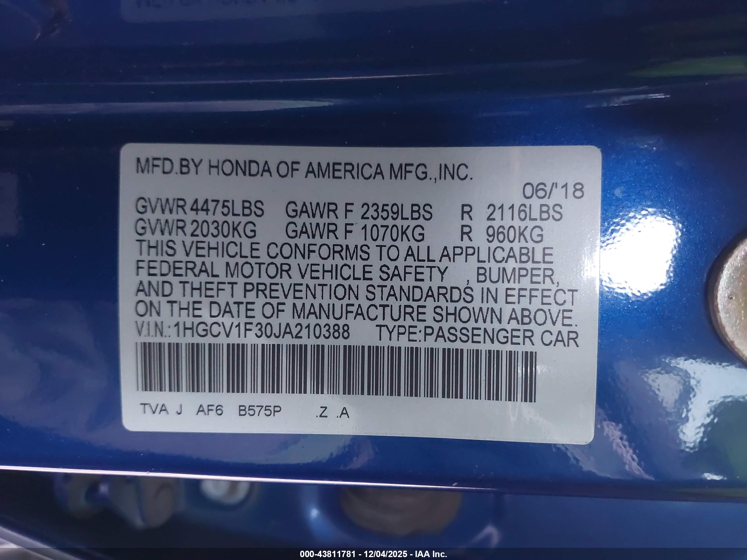 HONDA ACCORD image 9