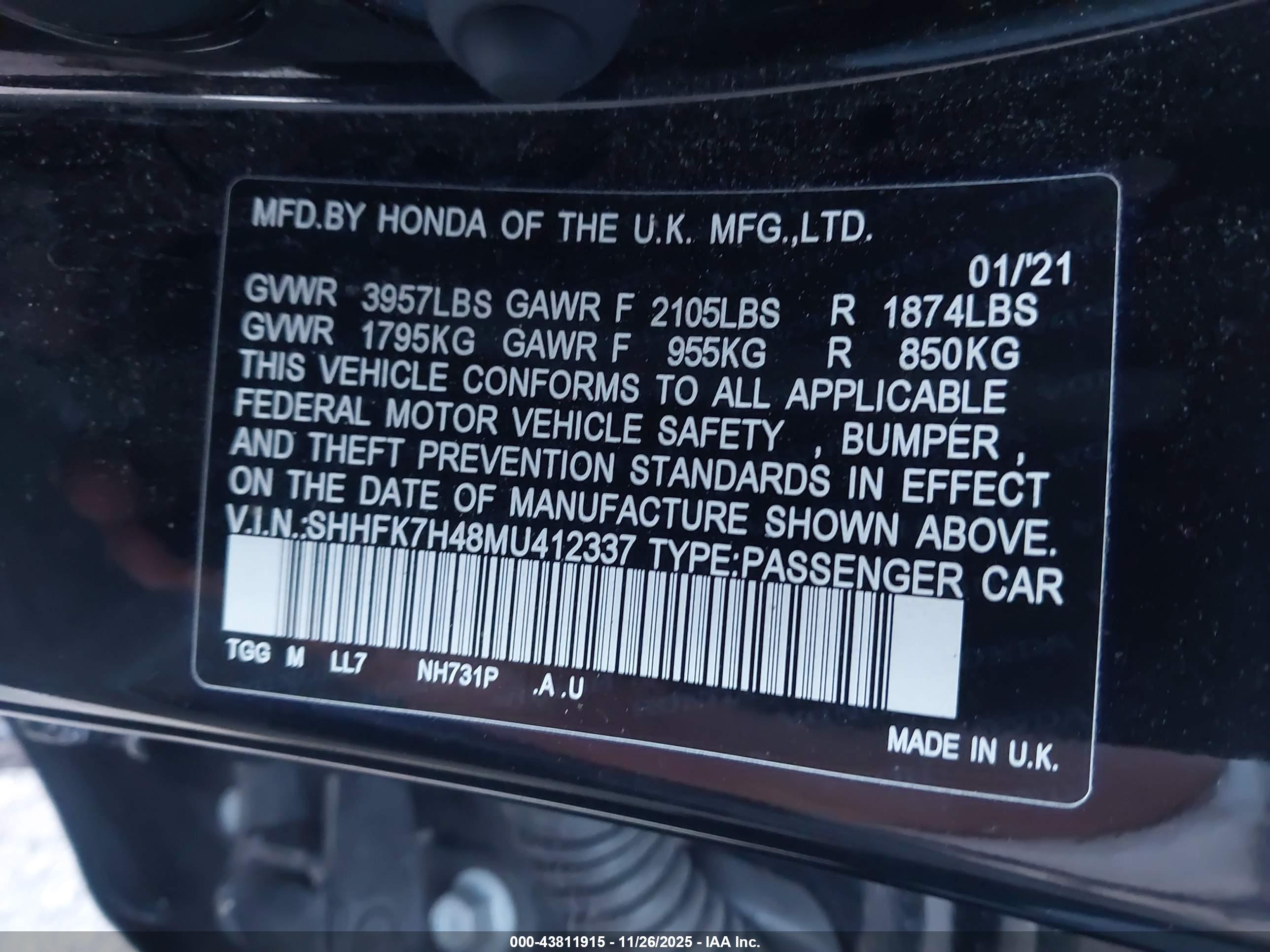 HONDA CIVIC image 9
