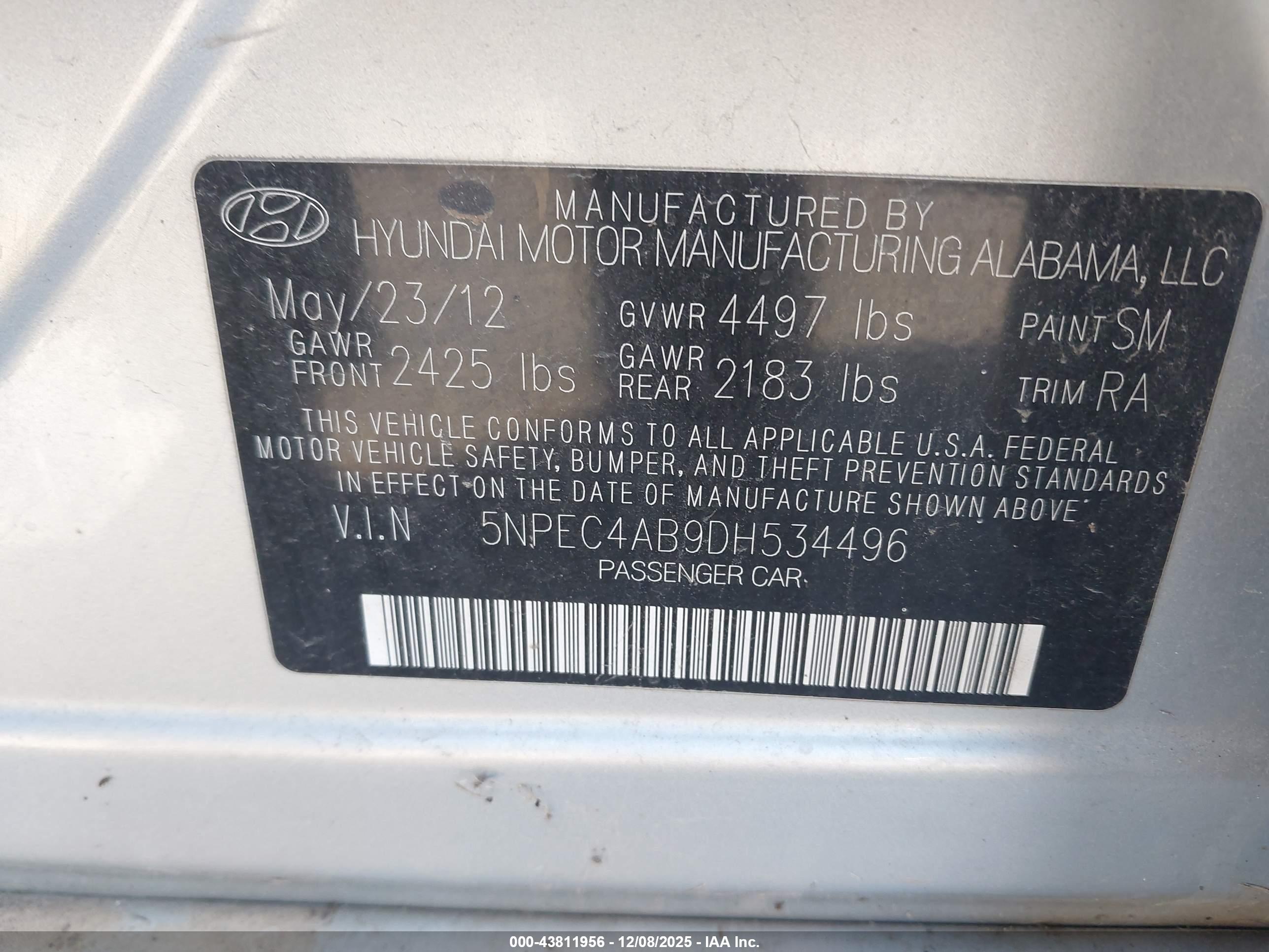 HYUNDAI SONATA image 9