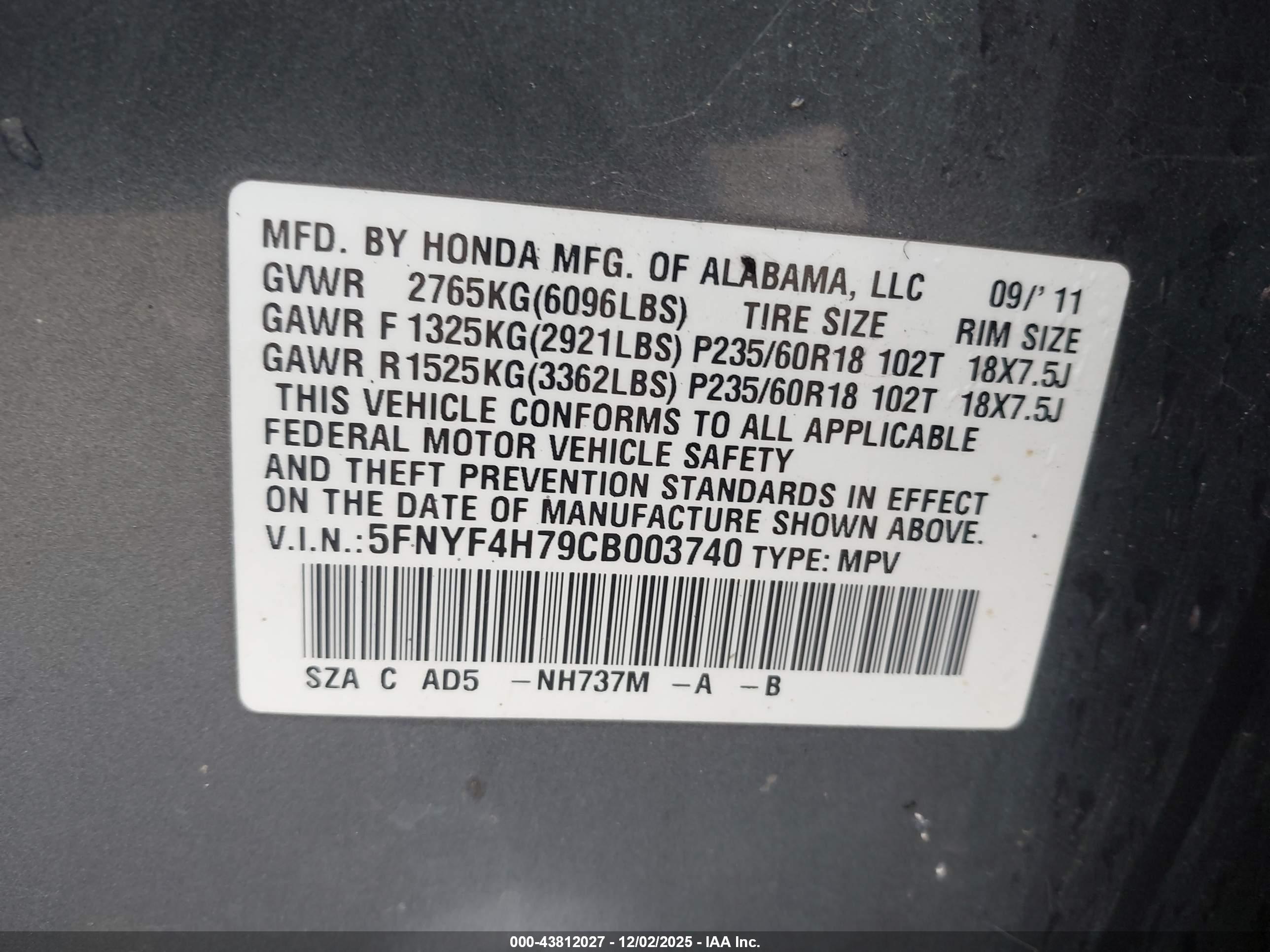 HONDA PILOT image 9