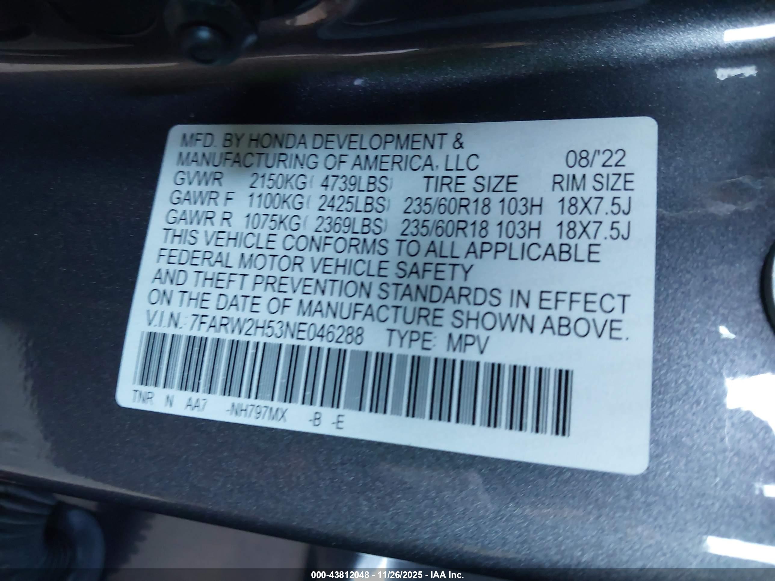 HONDA CR-V image 9