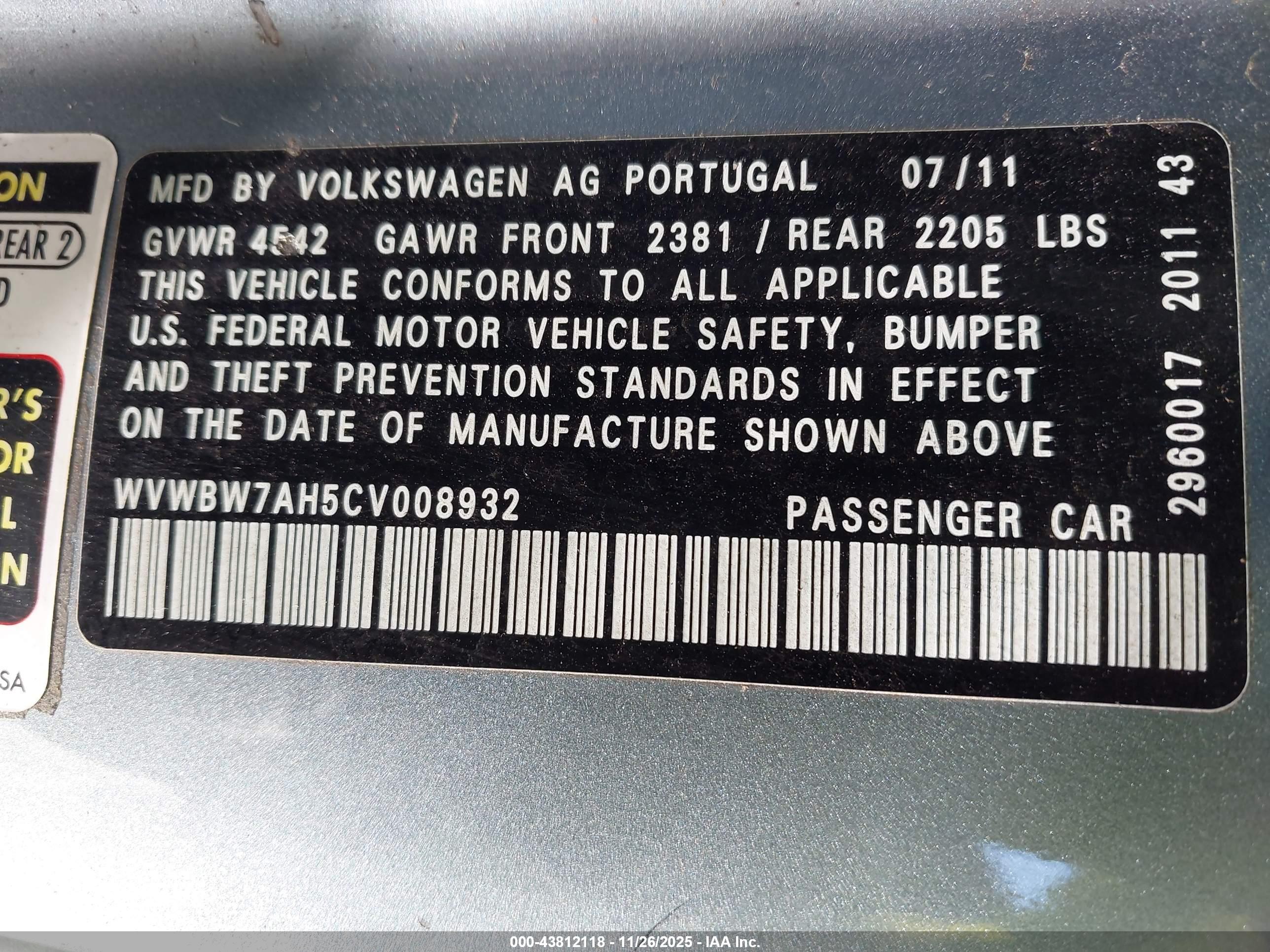 VOLKSWAGEN EOS image 9