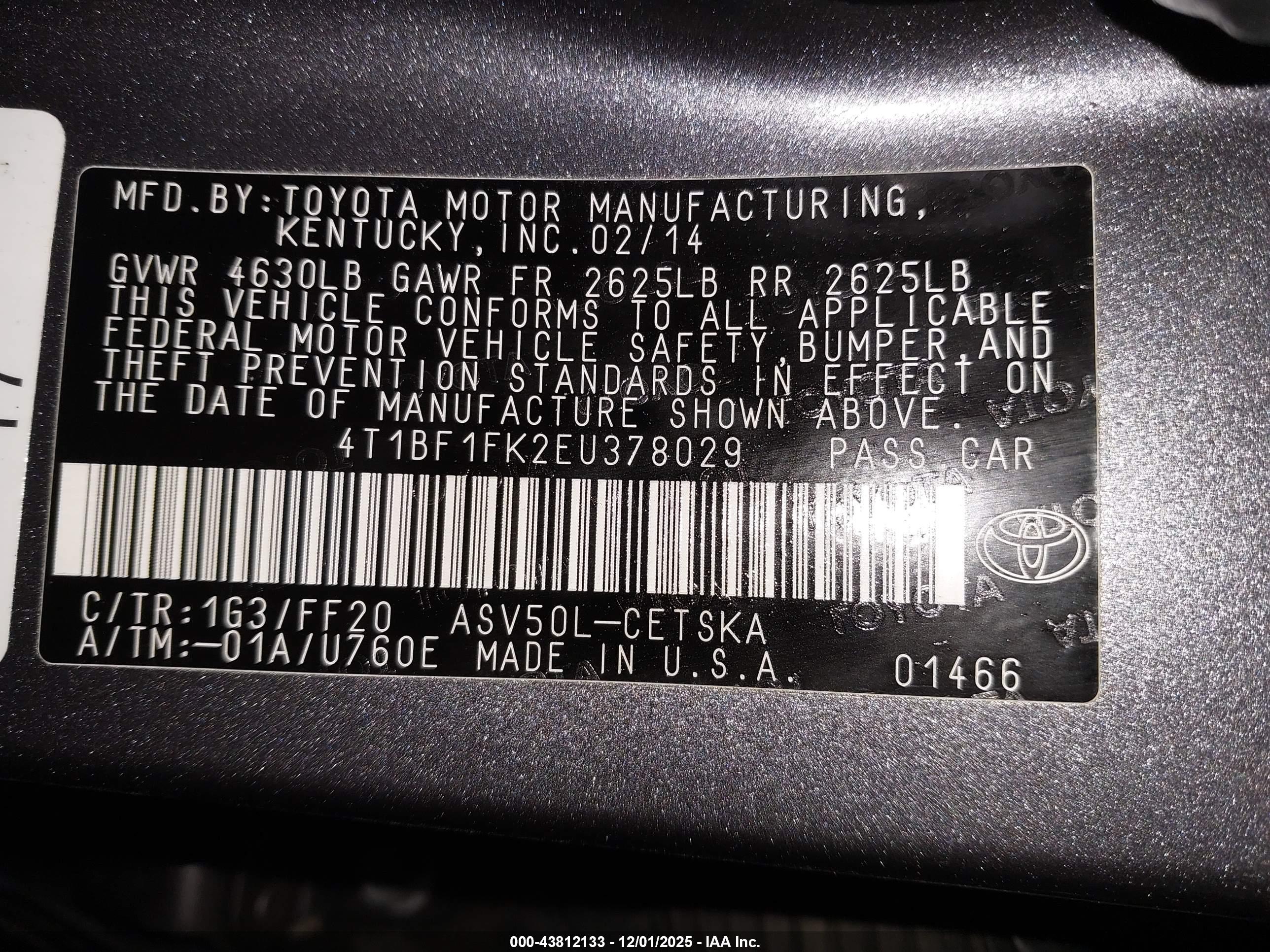 TOYOTA CAMRY image 9