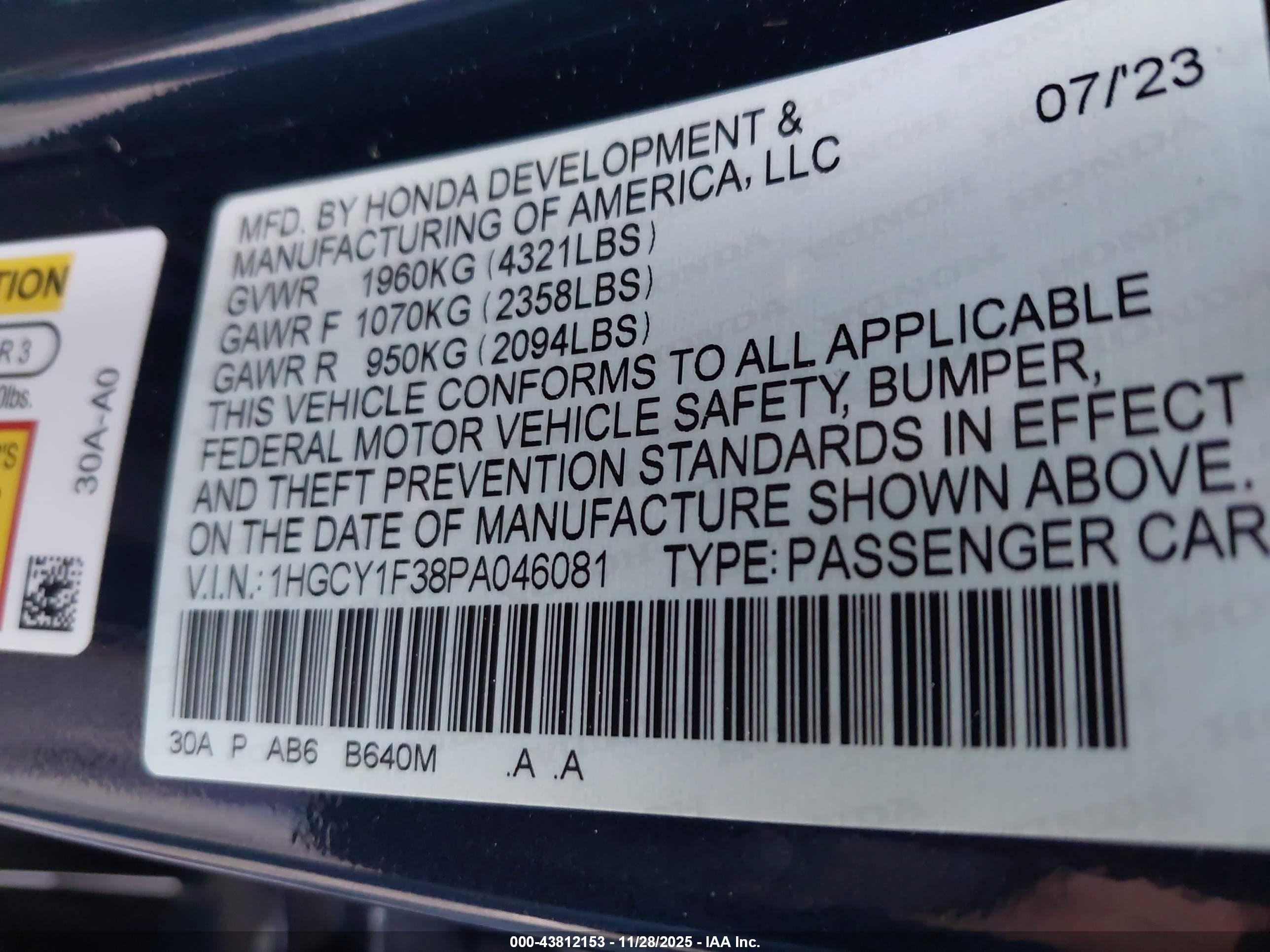 HONDA ACCORD image 9
