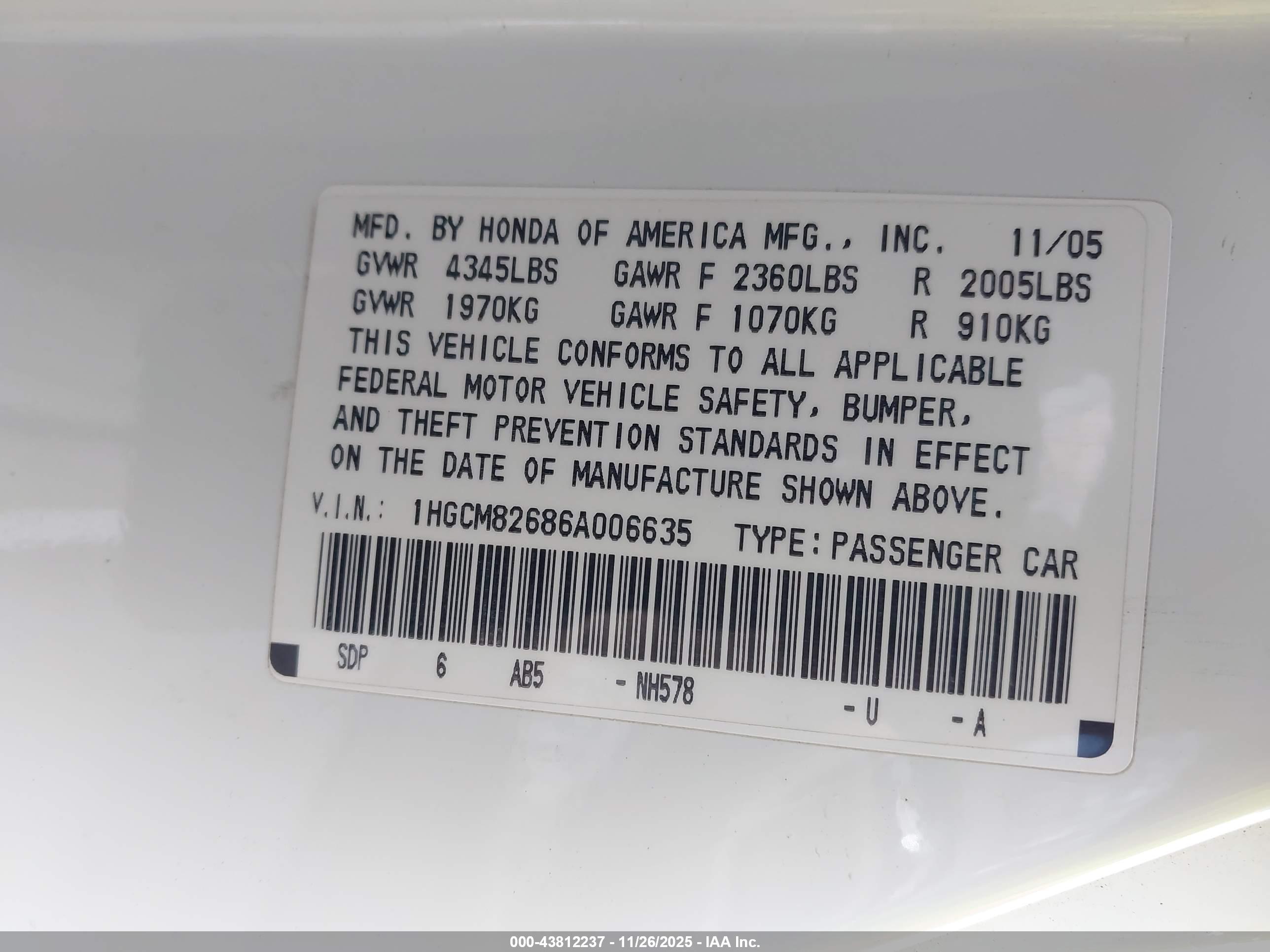 HONDA ACCORD image 9