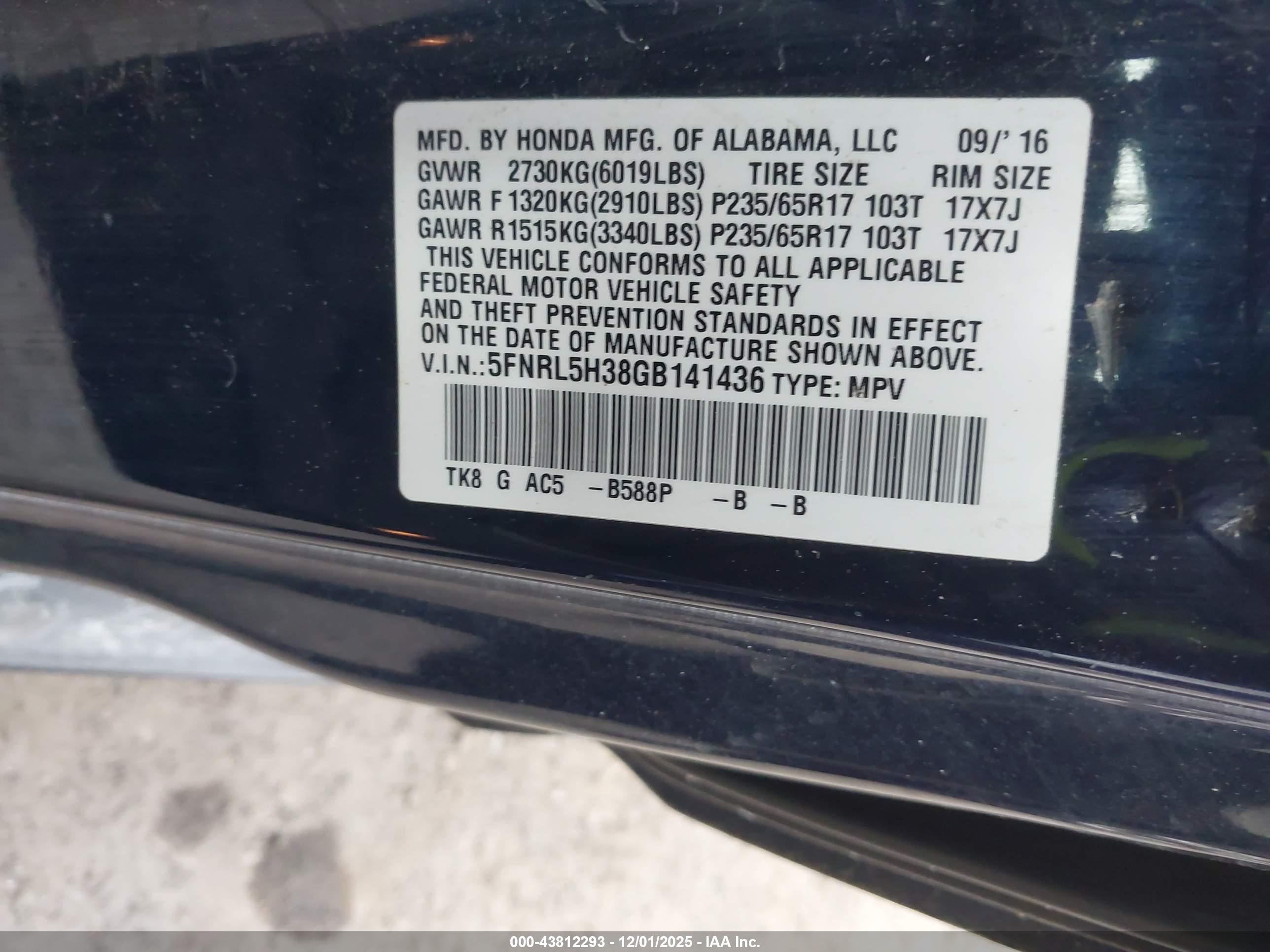HONDA ODYSSEY image 9