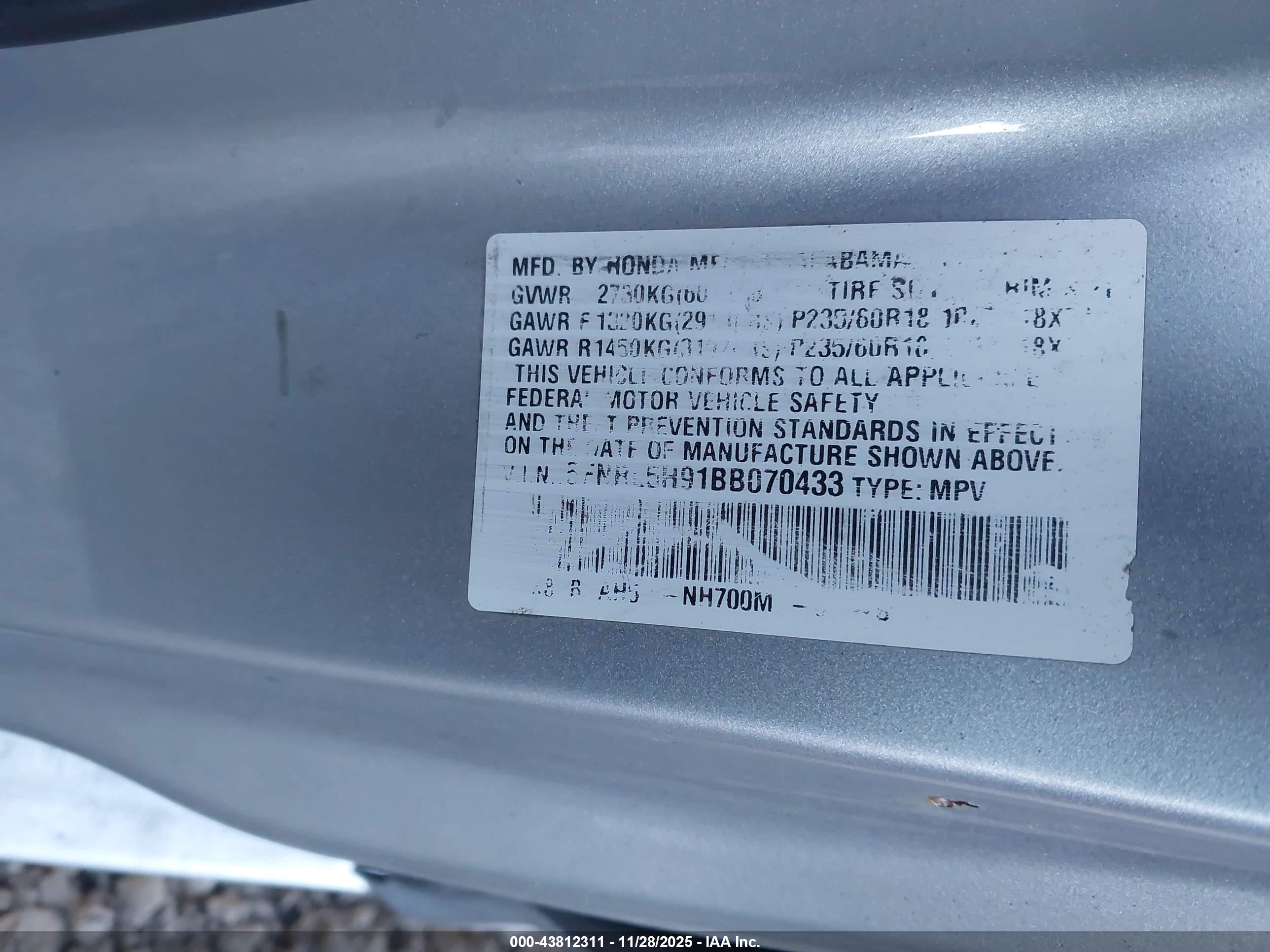 HONDA ODYSSEY image 9