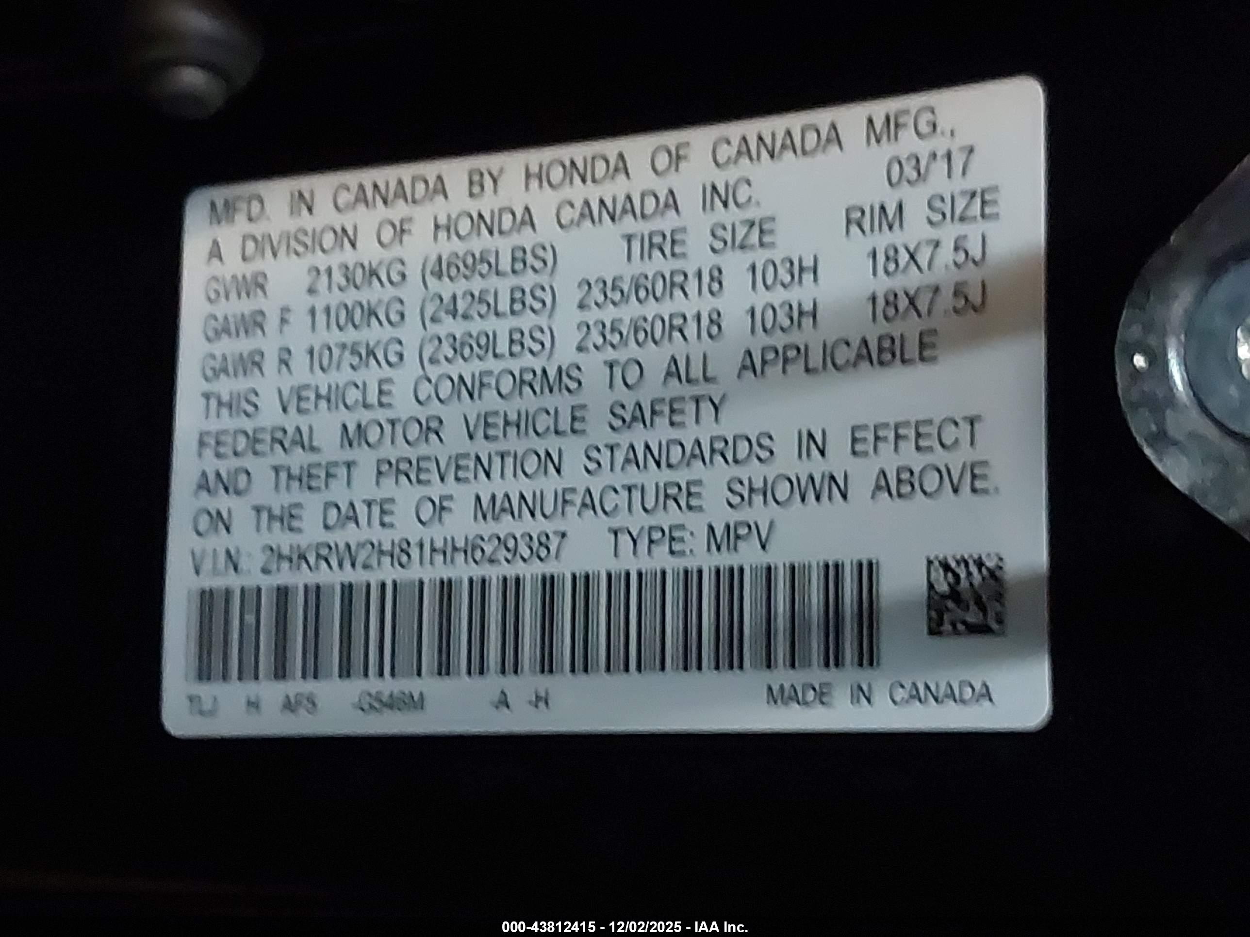 HONDA CR-V image 9