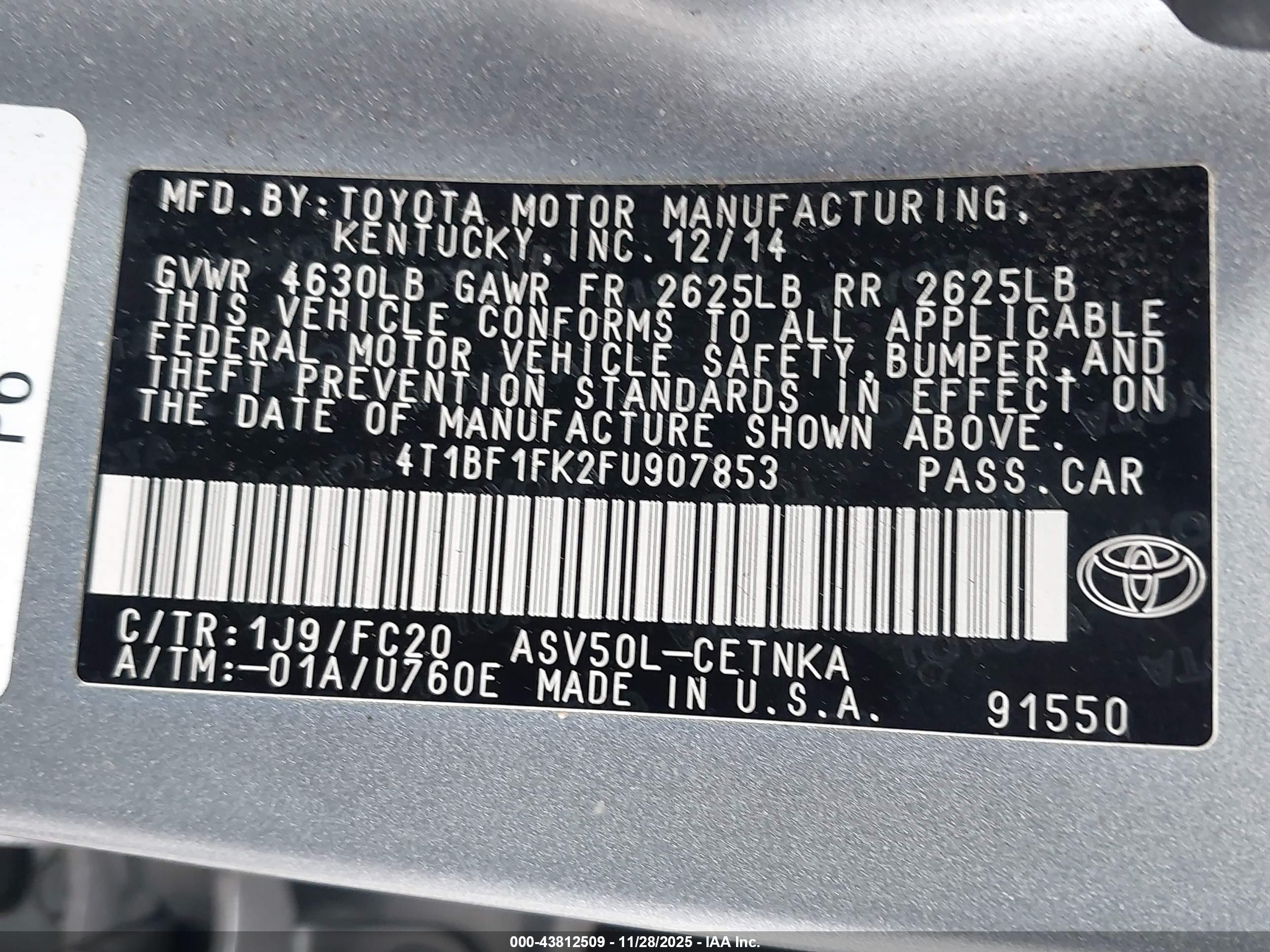 TOYOTA CAMRY image 9