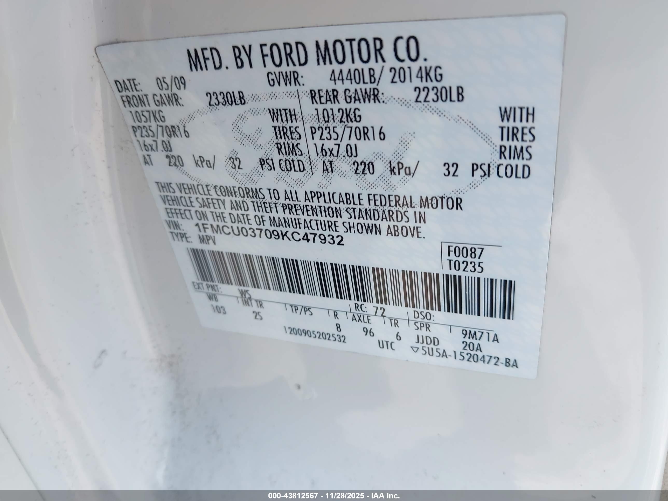 FORD ESCAPE image 9