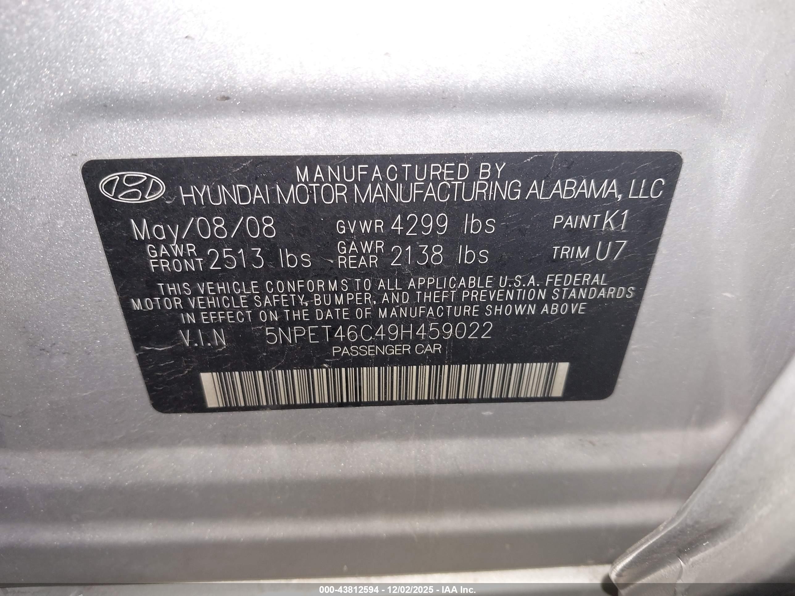 HYUNDAI SONATA image 9