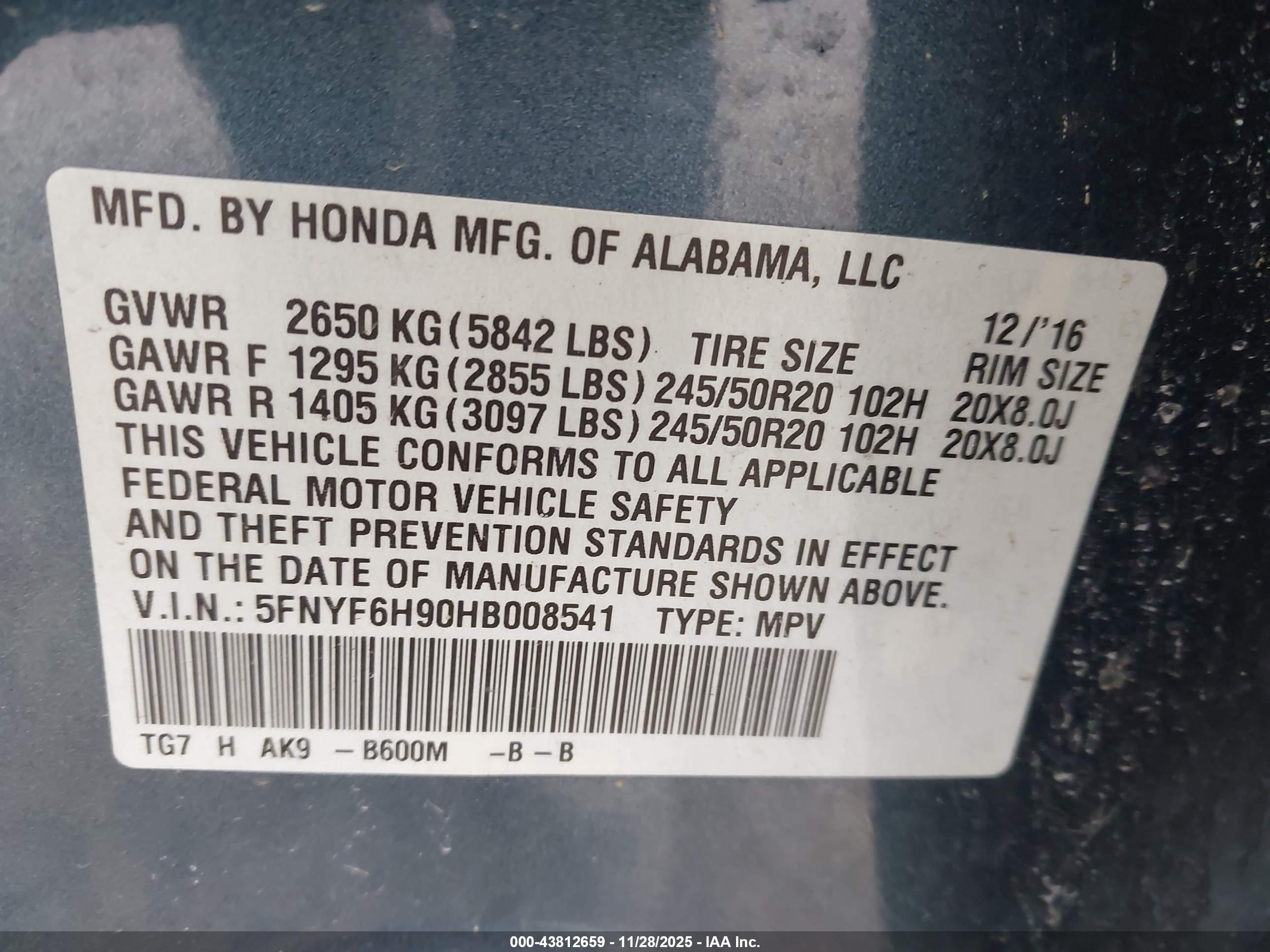 HONDA PILOT image 9