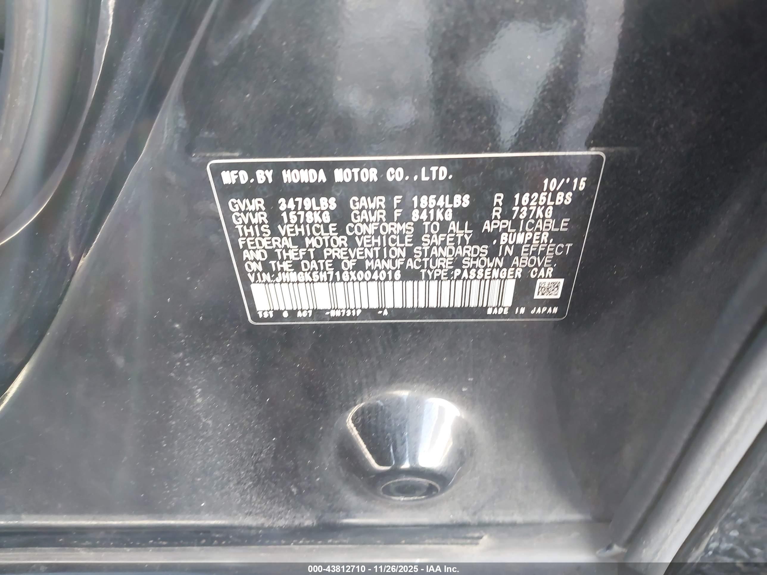 HONDA FIT image 9