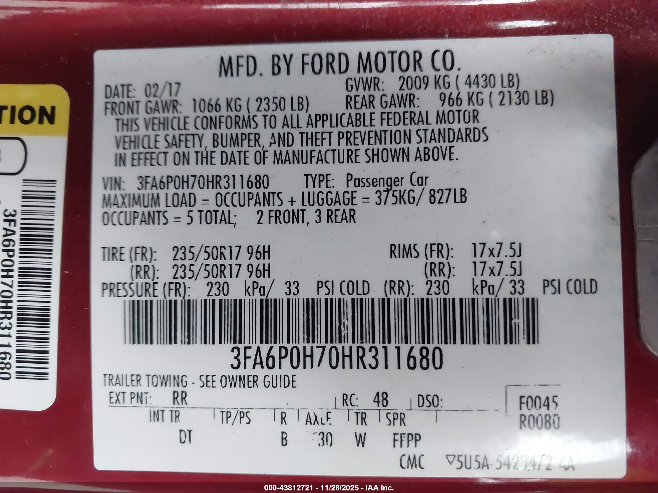 FORD FUSION image 9